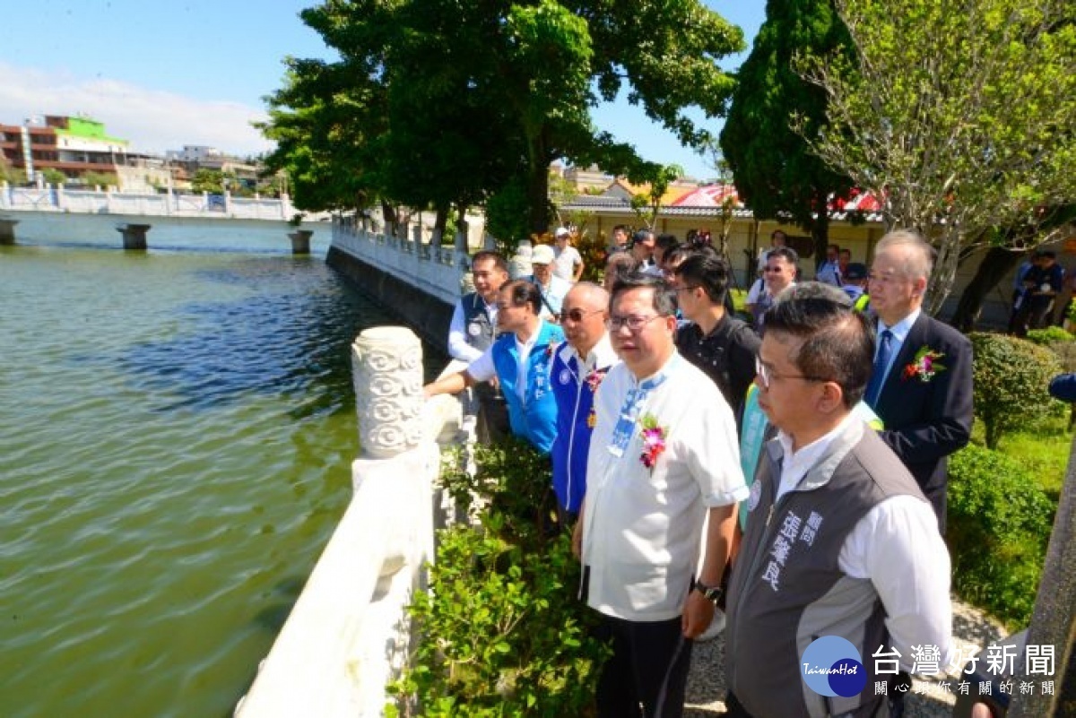 鄭文燦表示，讓市民朋友擁有一個優質的親水休憩環境。