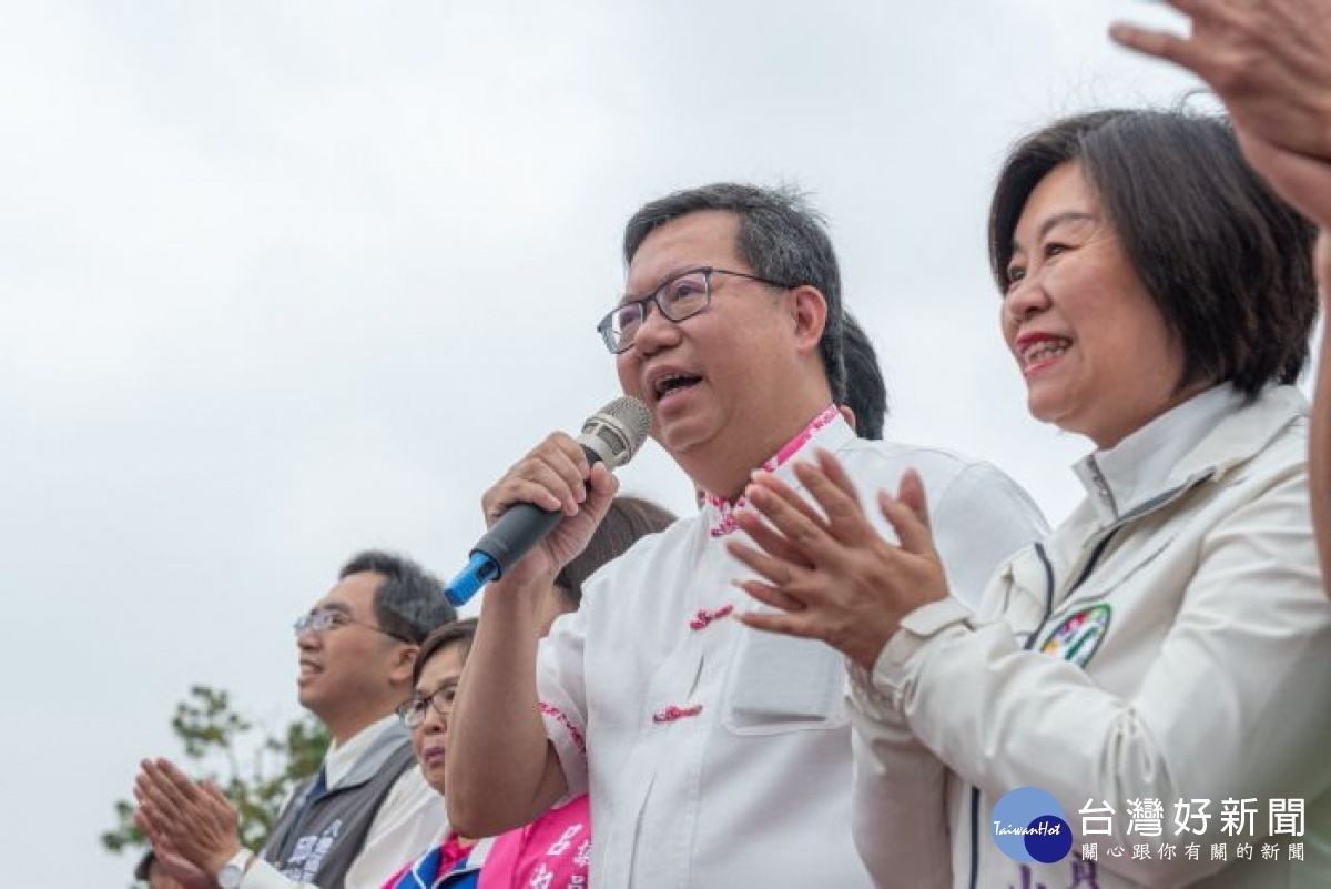 市長致詞表示,八德將打造景觀亮點鐵三角,提升當地生活品質