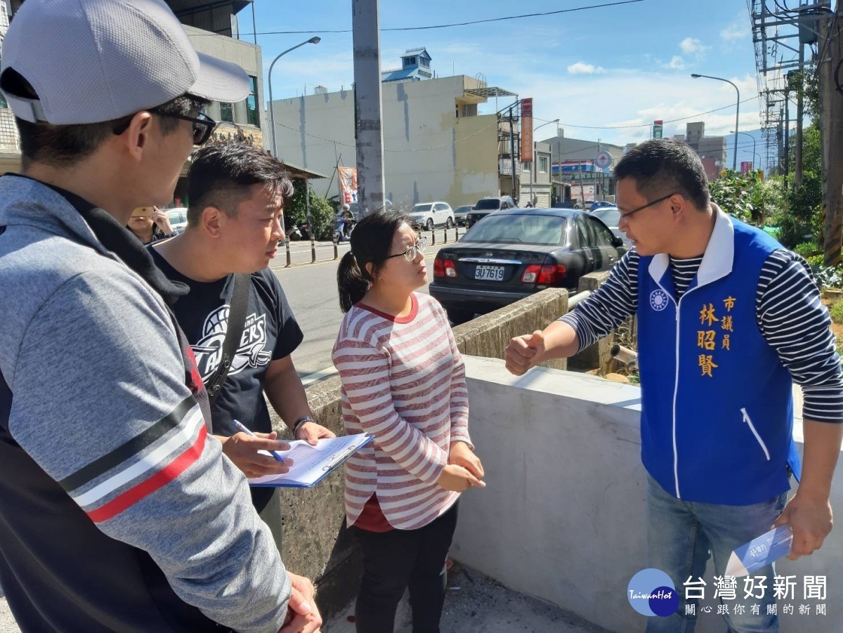 市議員林昭賢力推聖亭路(凌雲崗部隊段)拓寬,將來對聖亭路的交通瓶頸將大大改善。