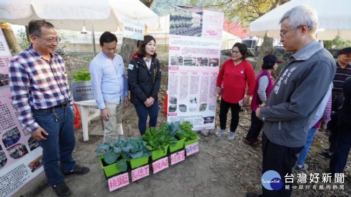 副市長李憲明前往大溪區義和里親自表揚低碳環保績優鄰里。