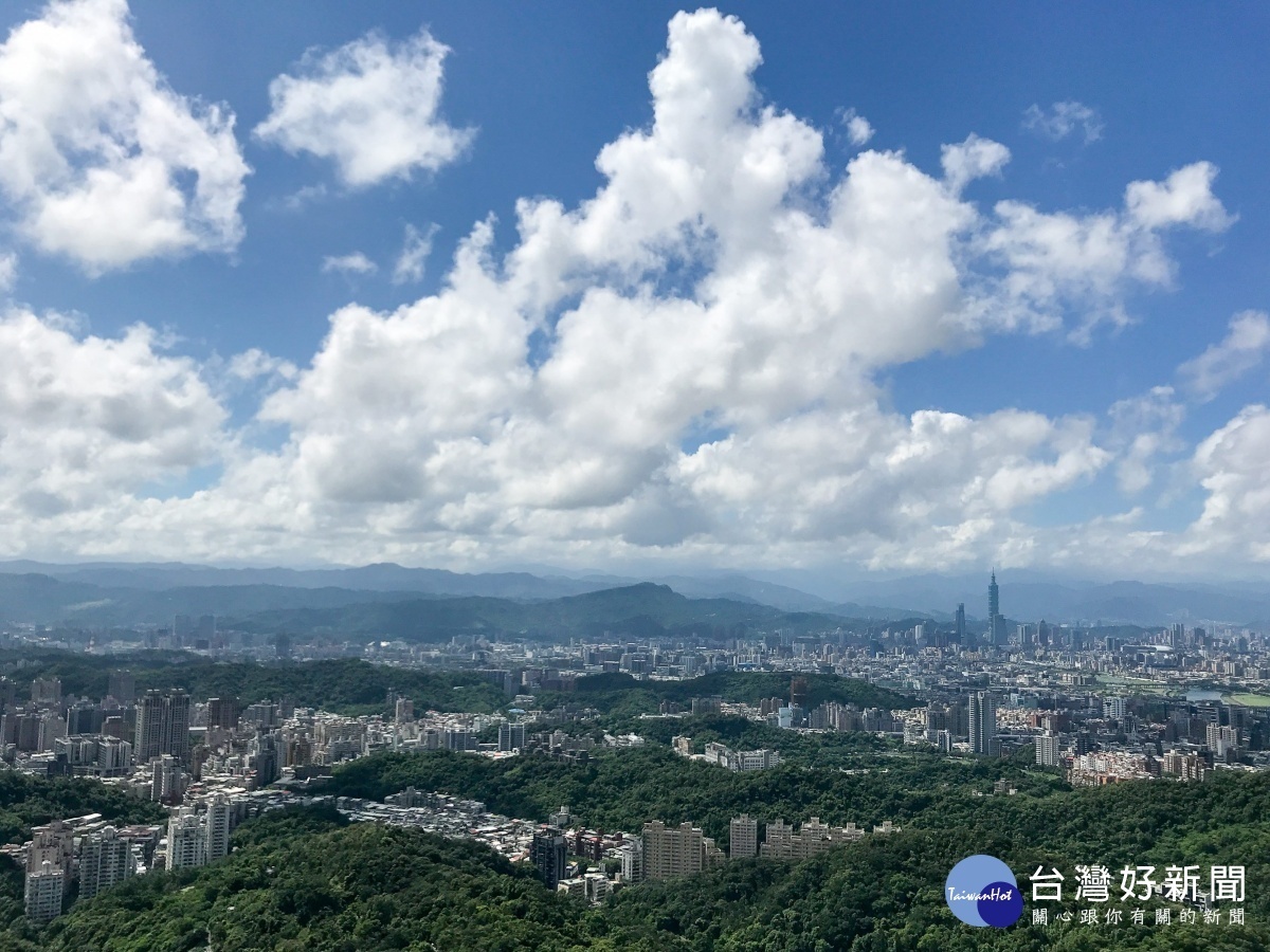 遠眺臺北盆地美景(圖/台北市大地處提供)
