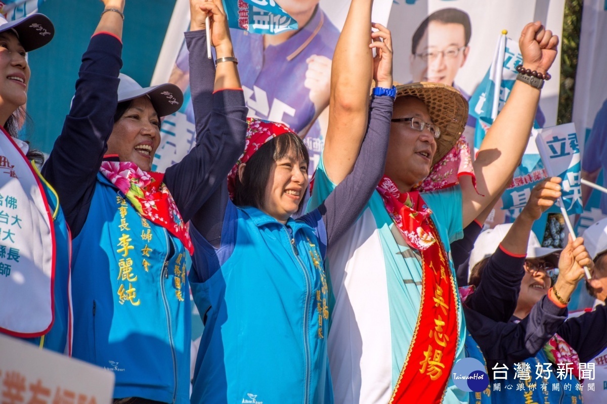 吳志揚新屋區競選總部成立，吳志揚承諾發展農業及客家文化，把新屋活力找回來。