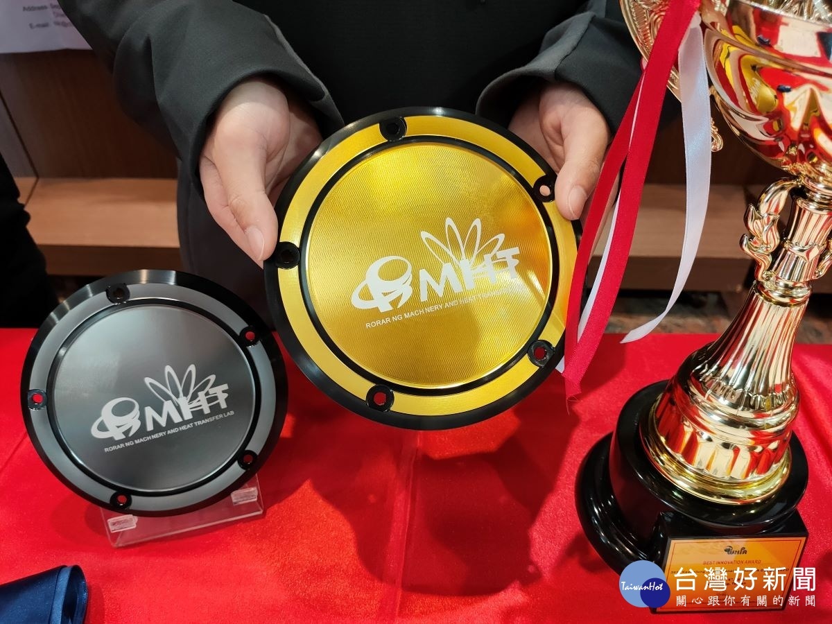 重型機車用高散熱鋁合金離合器外蓋。金牌/最佳大會發明獎/張鶴曦、許晉豪、陳治穎。圖/記者鄧富珍攝
