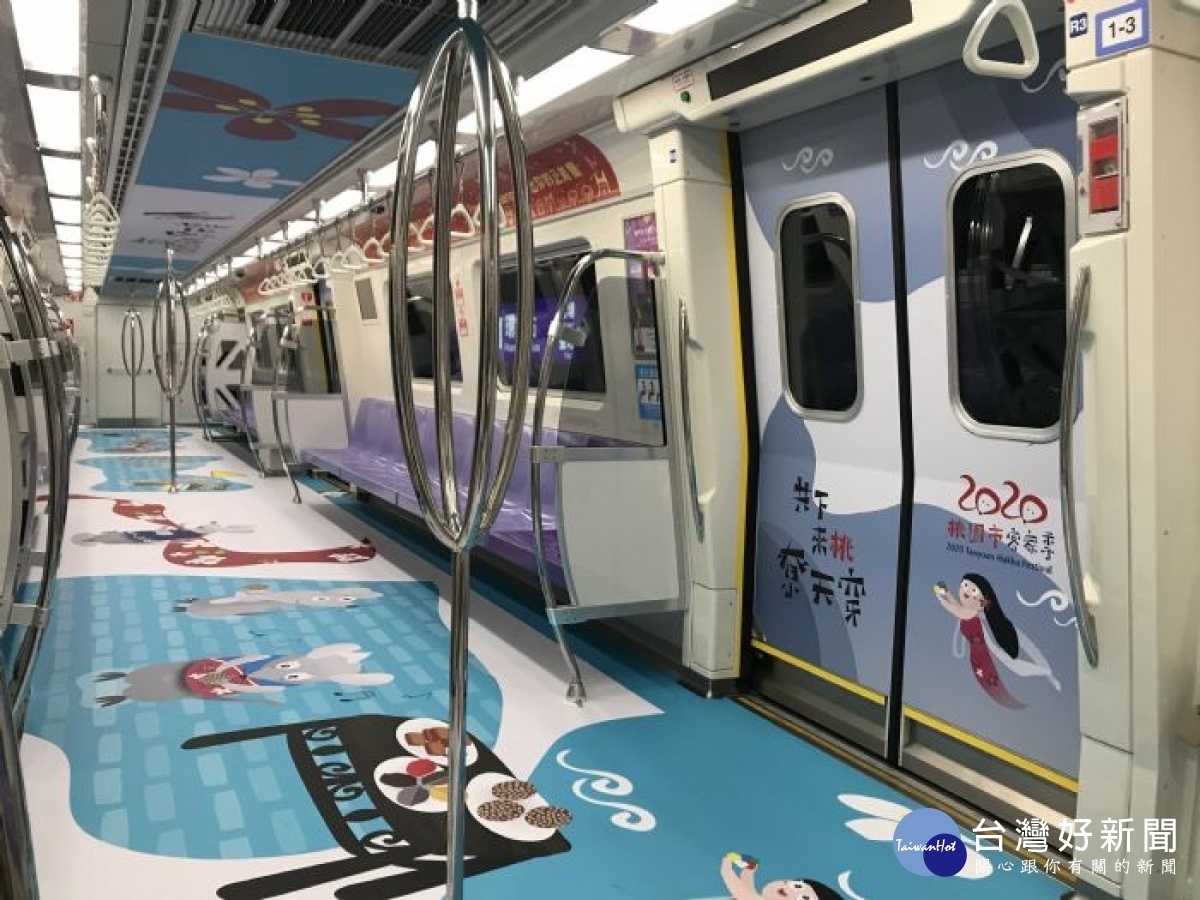 饒富童趣及年節氛圍的客家彩繪列車,適合親子大小搭乘體驗