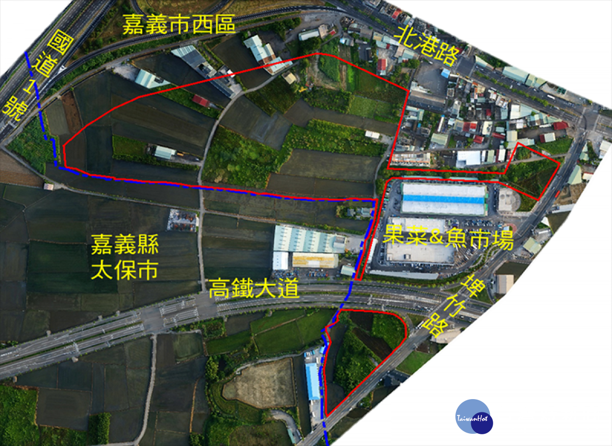 嘉義市第五期貨物轉運中心區市地重劃案土地／市府提供