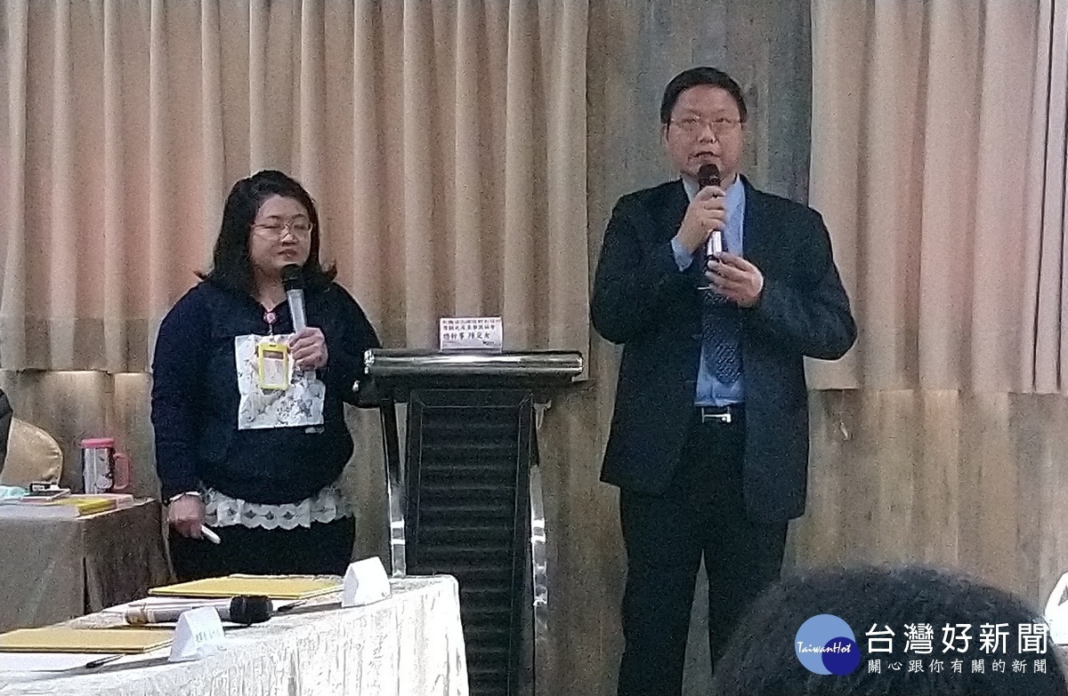 大日月潭觀光產業區域聯盟會議,陳明賢理事長致詞。〈記者吳素珍攝〉
