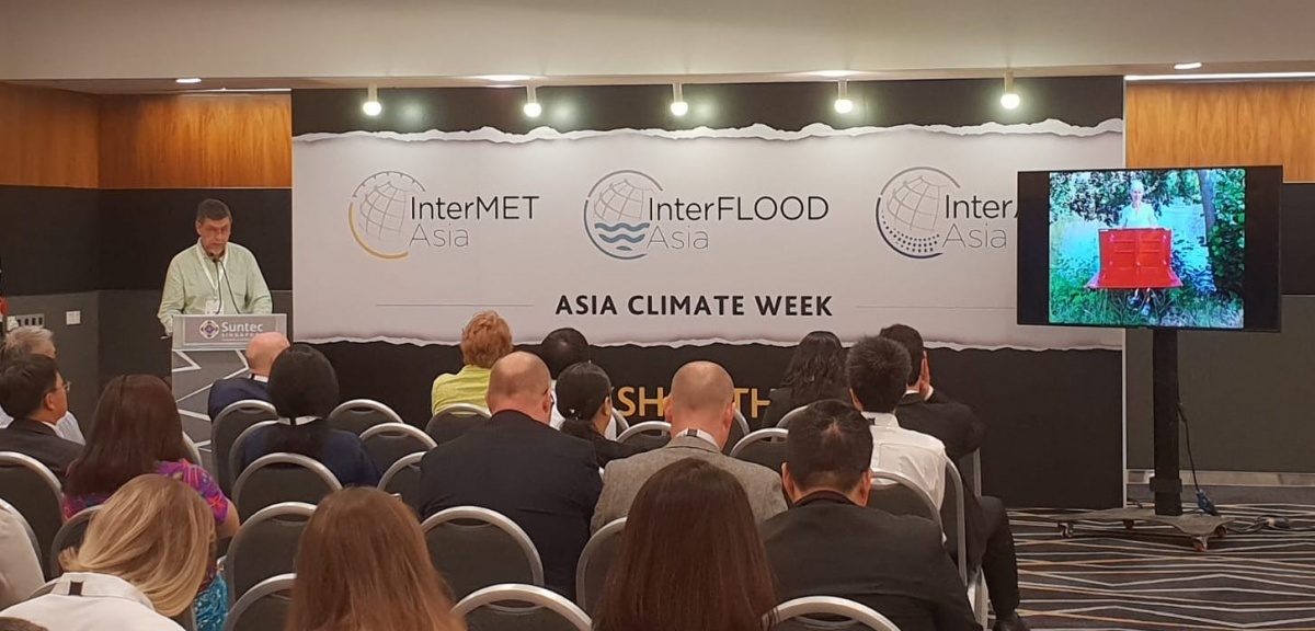 Sigurd Melin於 2019亞洲氣候論壇-洪水展覽會議中的演講。（圖／韋克有限公司提供）