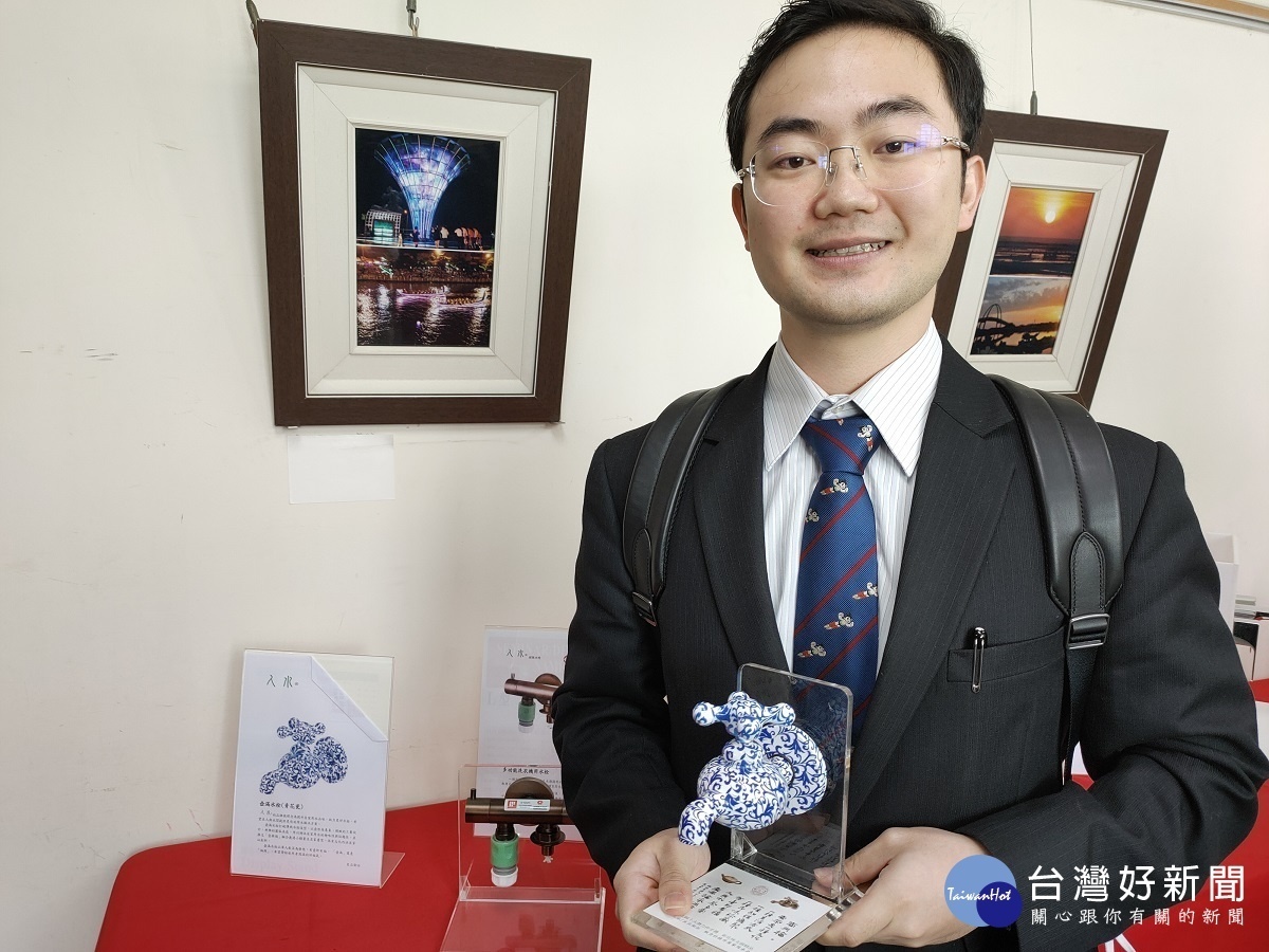 由良品衛浴提供的「人水」系列水龍頭設計,強調在文創與生活美學結合,創造「壺與福」生活文化。圖/記者鄧富珍攝