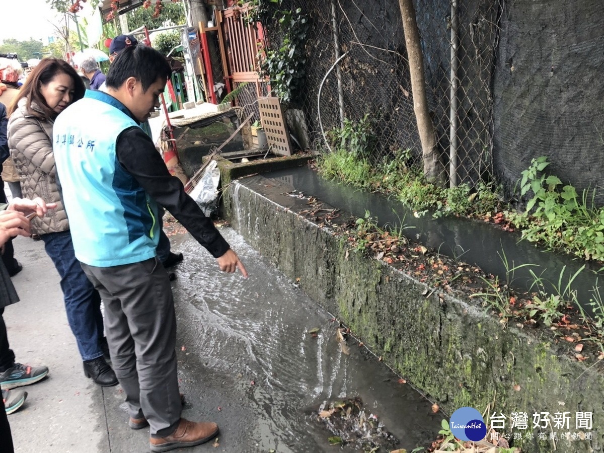 會勘集集鎮永昌里的集集大圳。