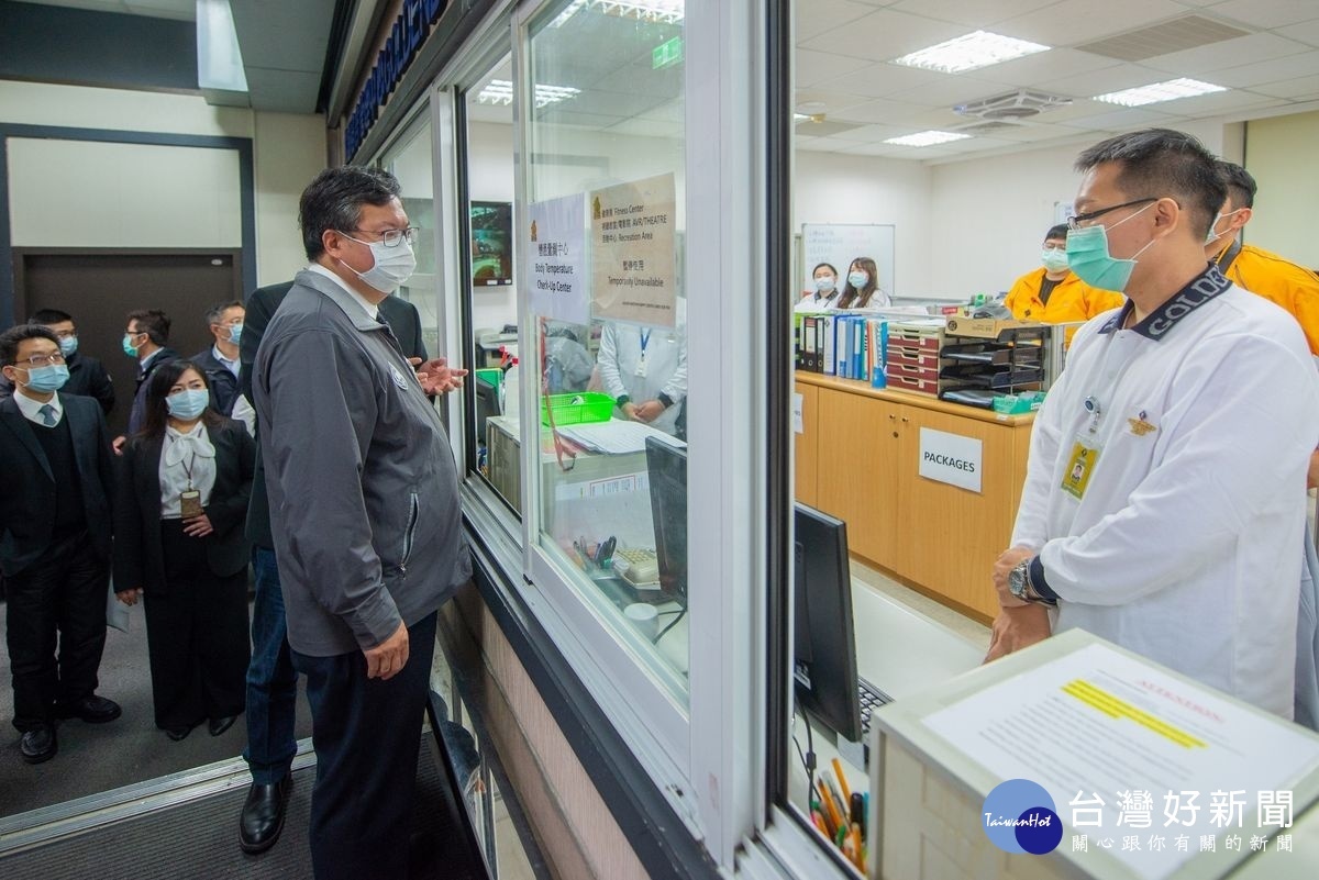 關心移工健康避免出現疫情缺口,桃園市長鄭文燦視察移工宿舍。
