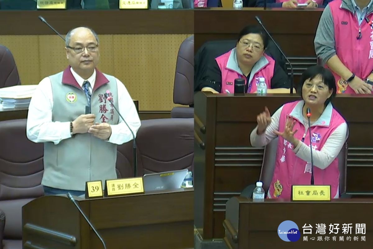 針對桃園市的長照業務,桃園市議員劉勝全質詢市府社會局長鄭貴華。