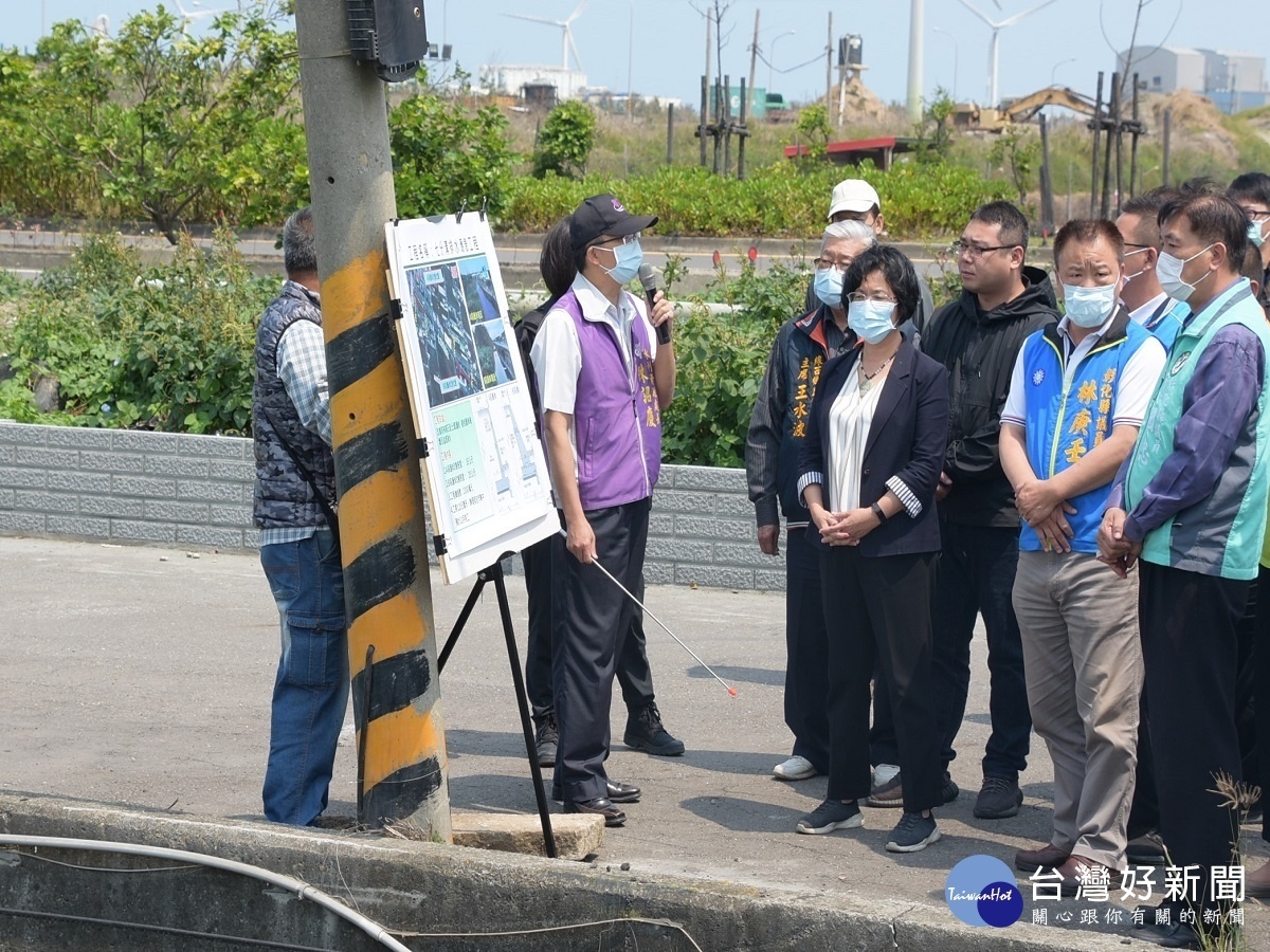 為周全排水通洪安全 王惠美視察線西鄉排水應急工程