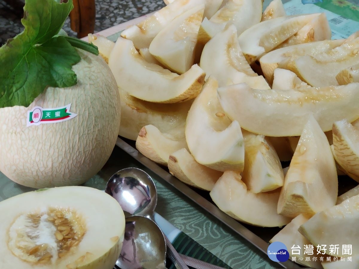 天蜜哈密瓜。圖/記者鄧富珍攝