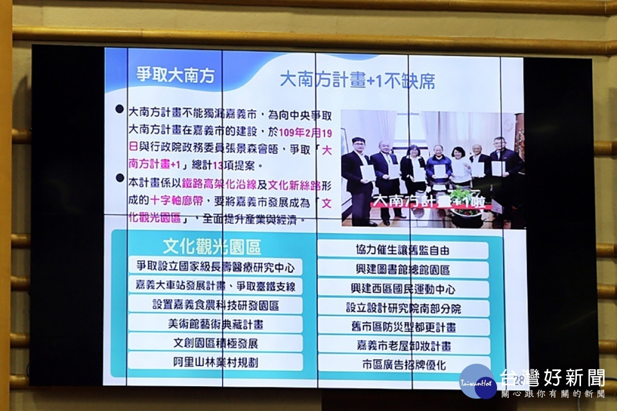 嘉義市長黃敏惠今天在議會進行施政報告/嘉義市府提供