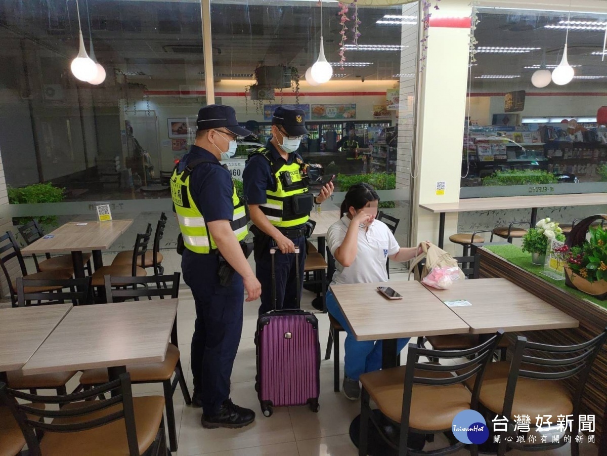 為維護潘女安全,員警主動協助載返楊梅住家。