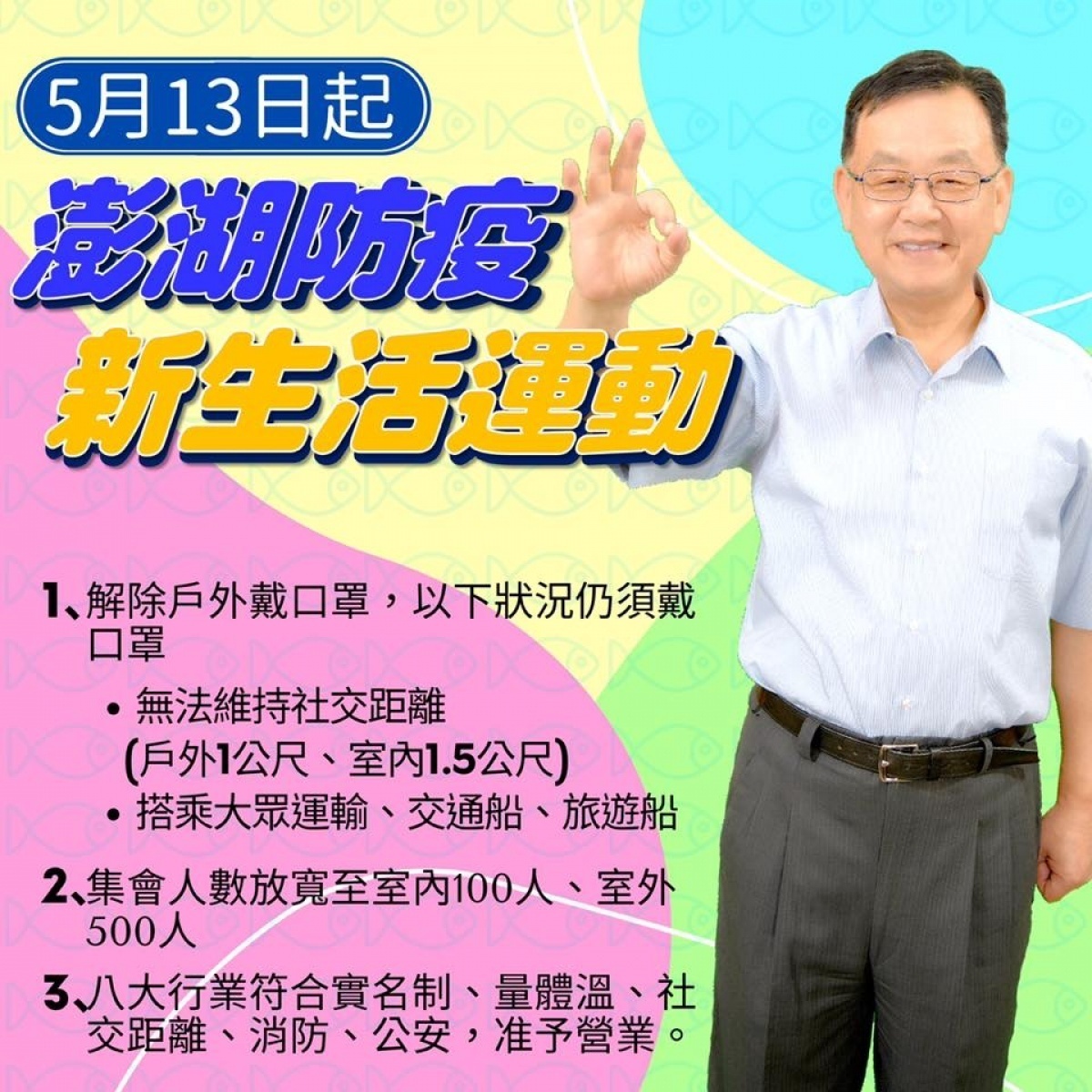 對於武肺「八大」解封議題，離島澎湖縣11日率先表態，配合中央相關政策，將有條件准許「八大」解封開始營業。（圖／賴峰偉Facebook）