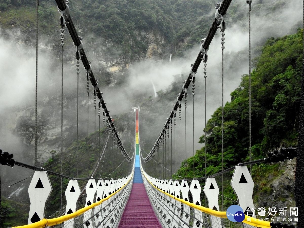 雙龍七彩吊橋。