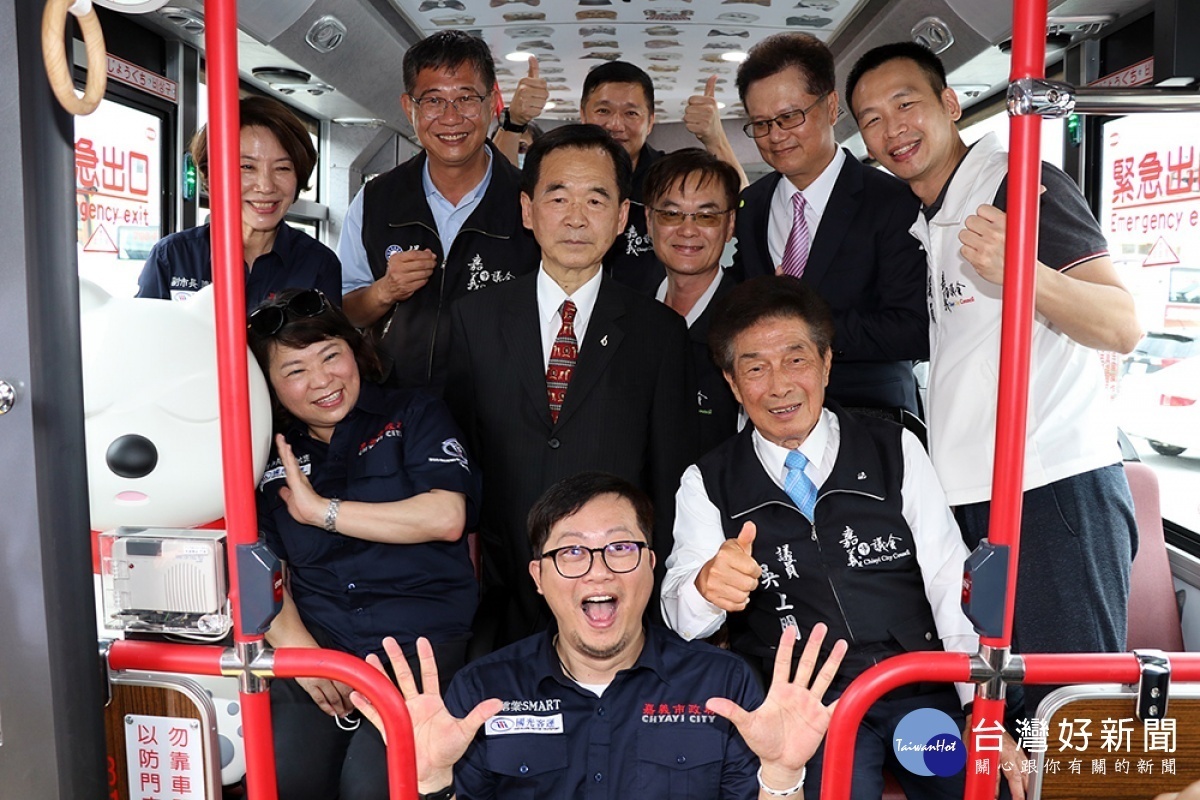 嘉義市電動公車今日正式亮相/嘉義市府提供