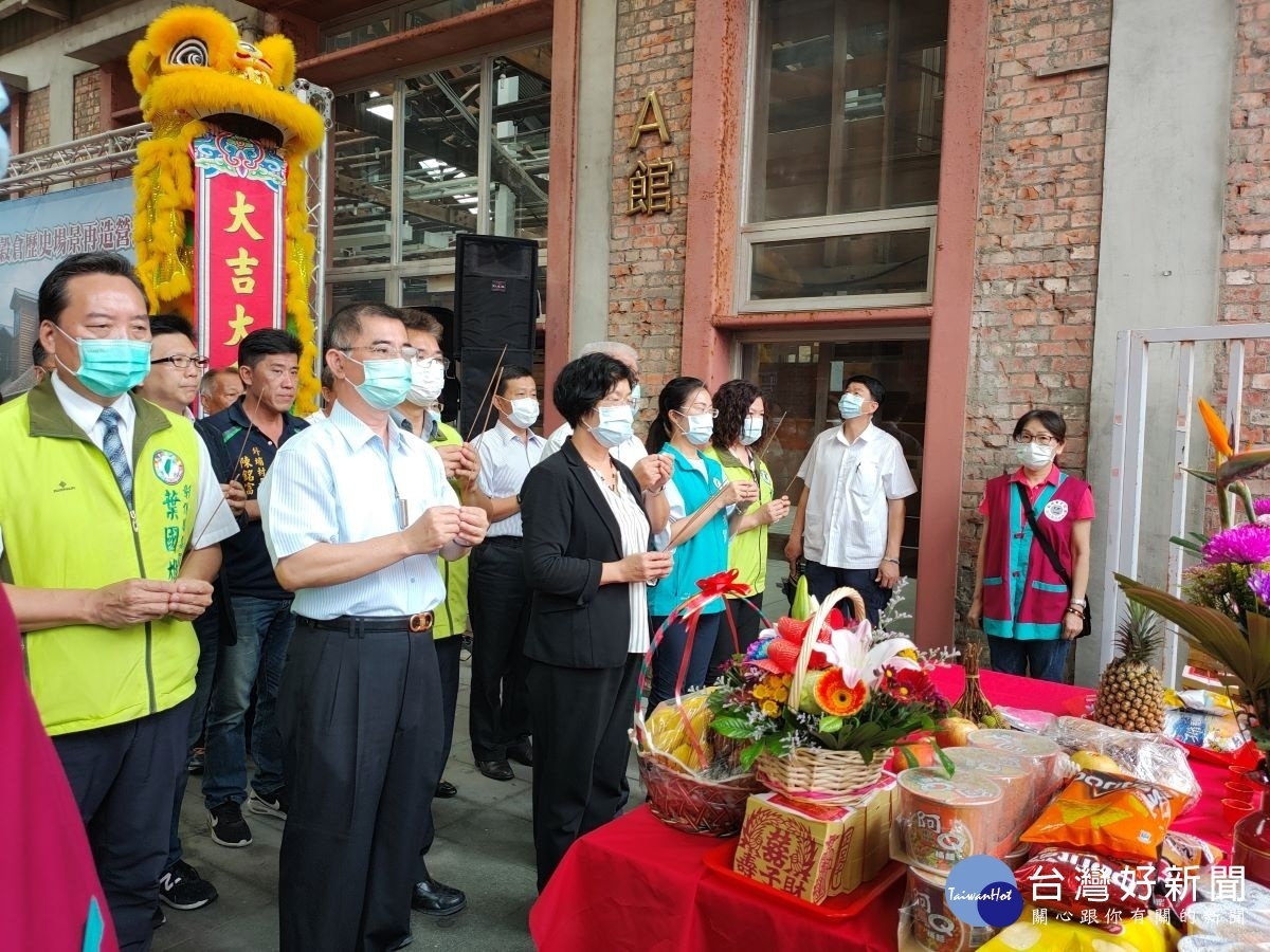 中部最大的日式穀倉,福興穀倉歷史場景再造營運中心修復工程開工。圖/記者鄧富珍攝