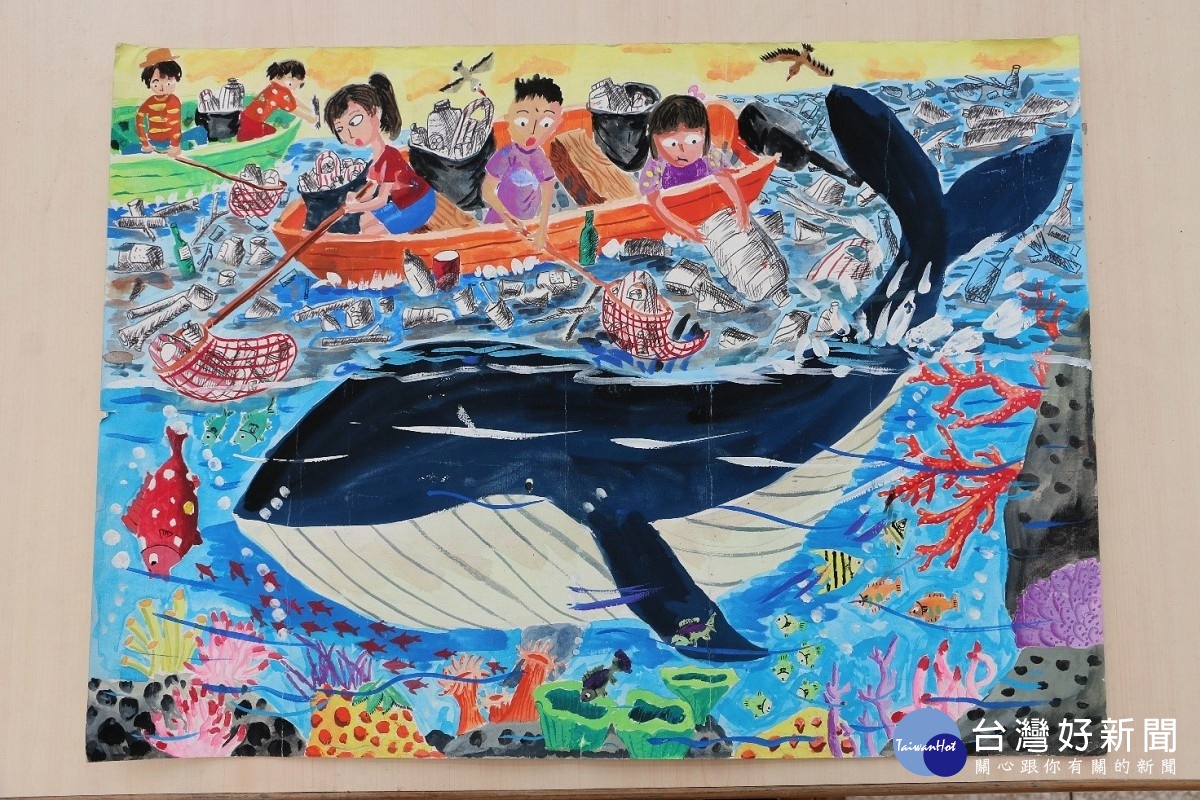 響應國際海洋保護行動　新北學子用畫圖愛海洋 台灣好新聞 第3張