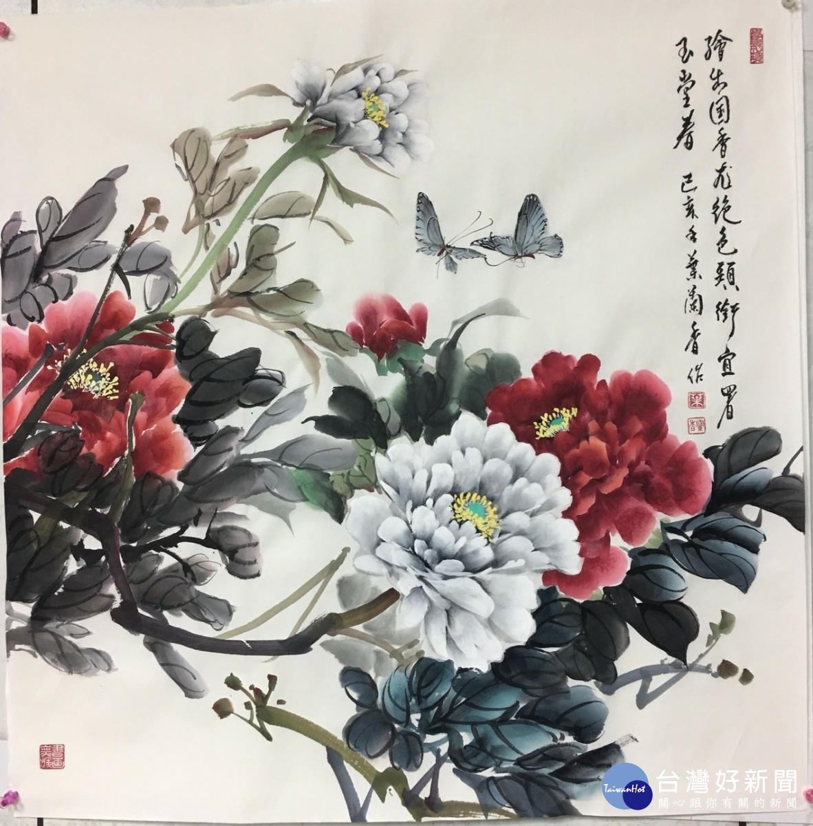 藝采飛揚葉蘭香師生水墨展平鎮分館即日起展出 蕃新聞