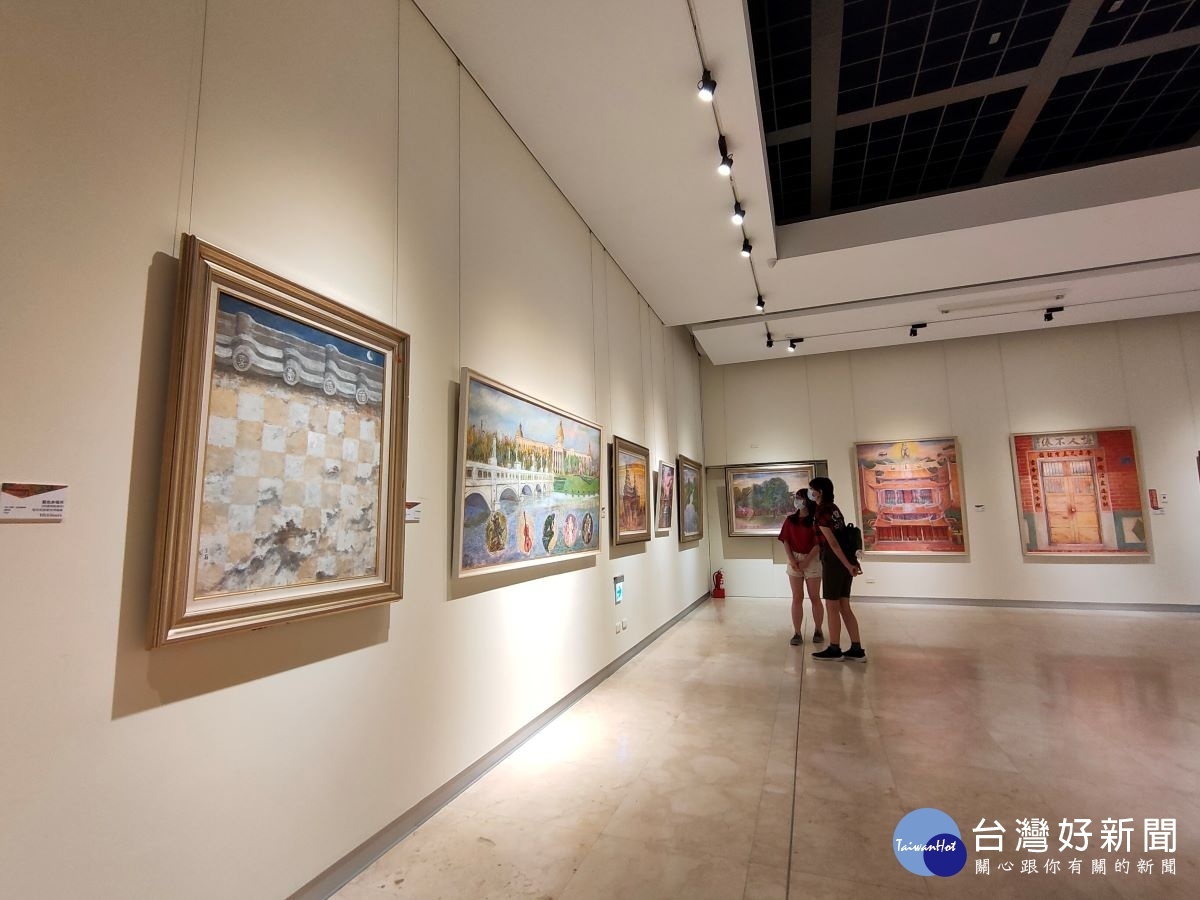 「86斯土有情 返鄉感恩」趙宗冠近作、唐雙鳳歷年精選邀請展。圖/記者鄧富珍攝