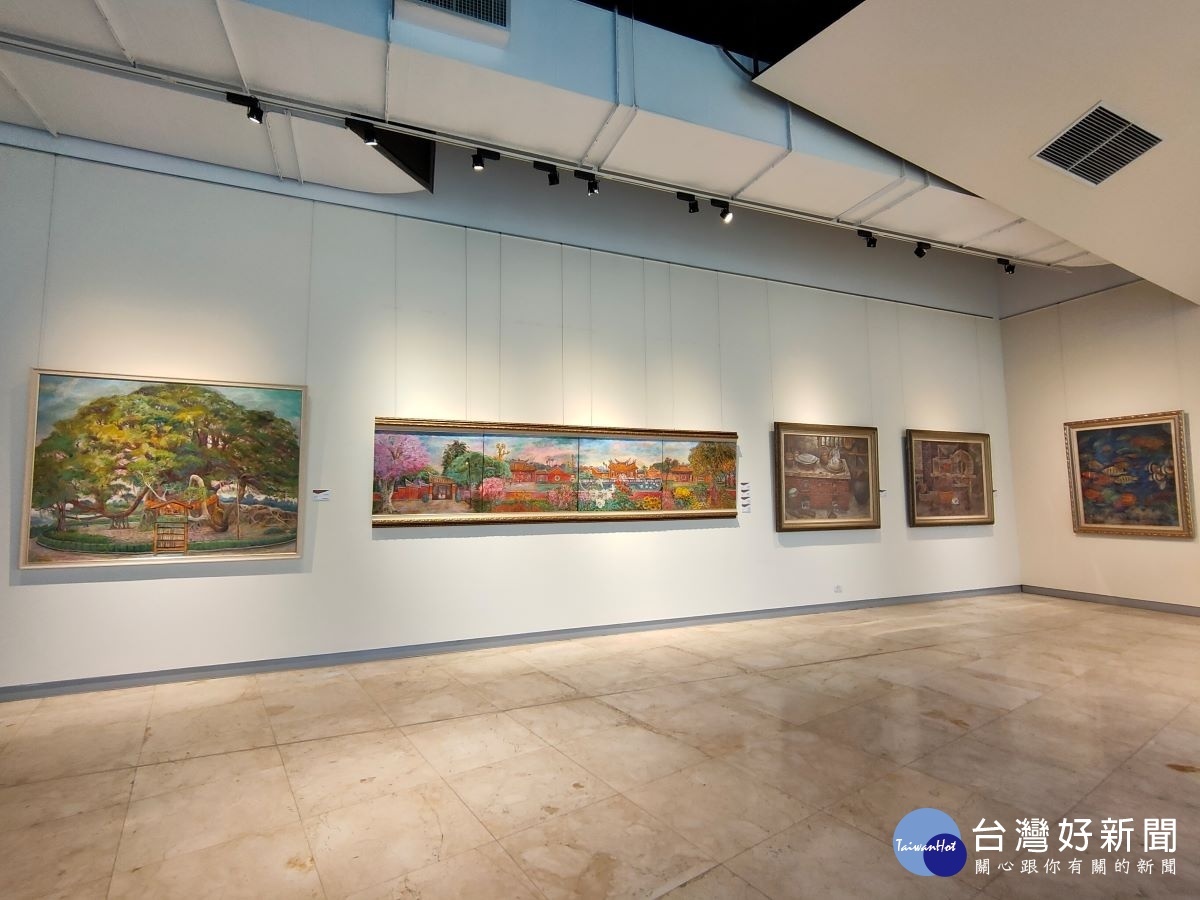 「86斯土有情 返鄉感恩」趙宗冠近作、唐雙鳳歷年精選邀請展。圖／記者鄧富珍攝