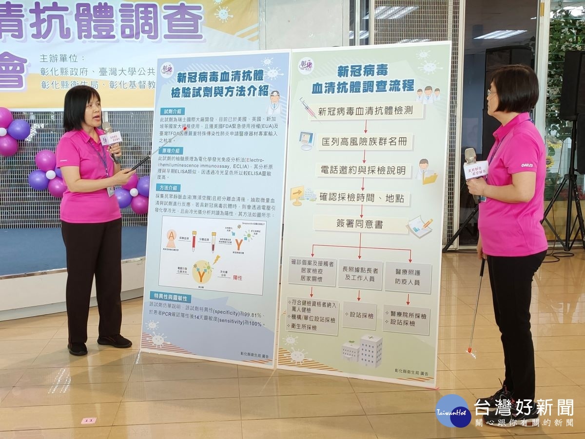 全台首例超前部署,彰化縣萬人新冠肺炎血清抗體調查啟動。圖/記者鄧富珍攝