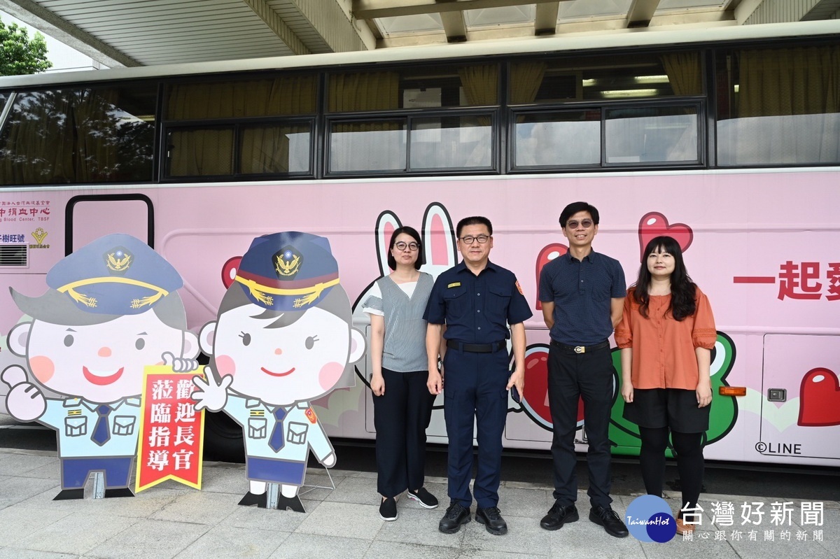 警局同仁熱誠捐血令人敬佩。