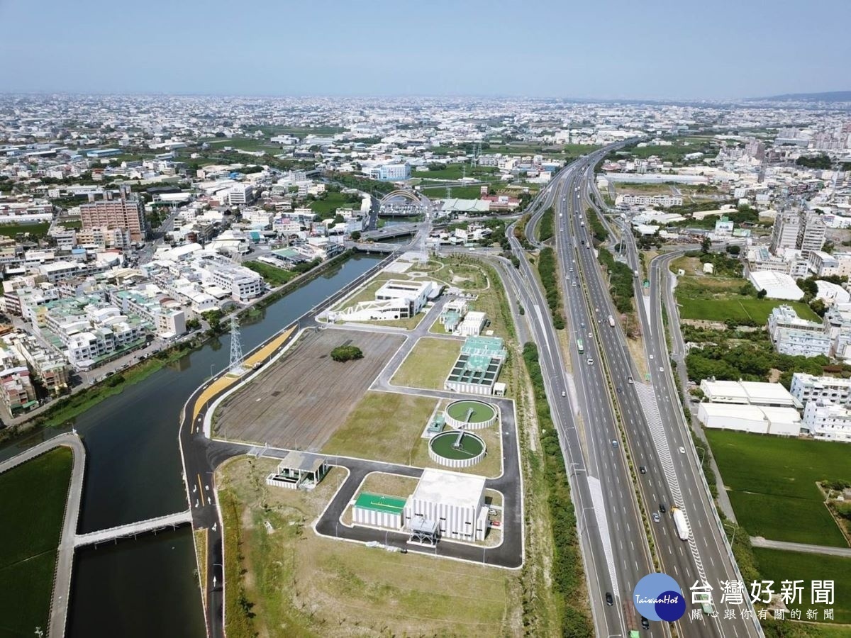 彰化市水資源回收中心空拍圖。圖/彰化縣政府提供