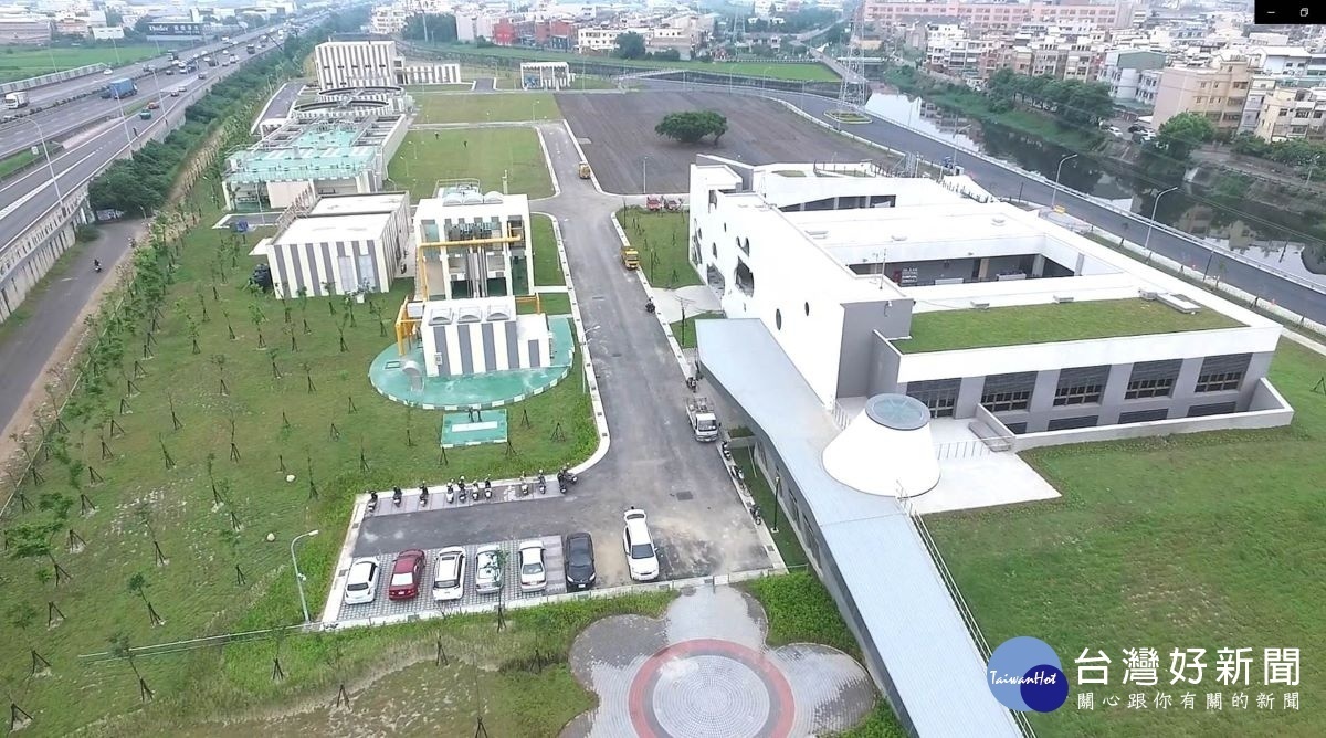 彰化市水資源回收中心廠區空拍圖。圖/彰化縣政府提供