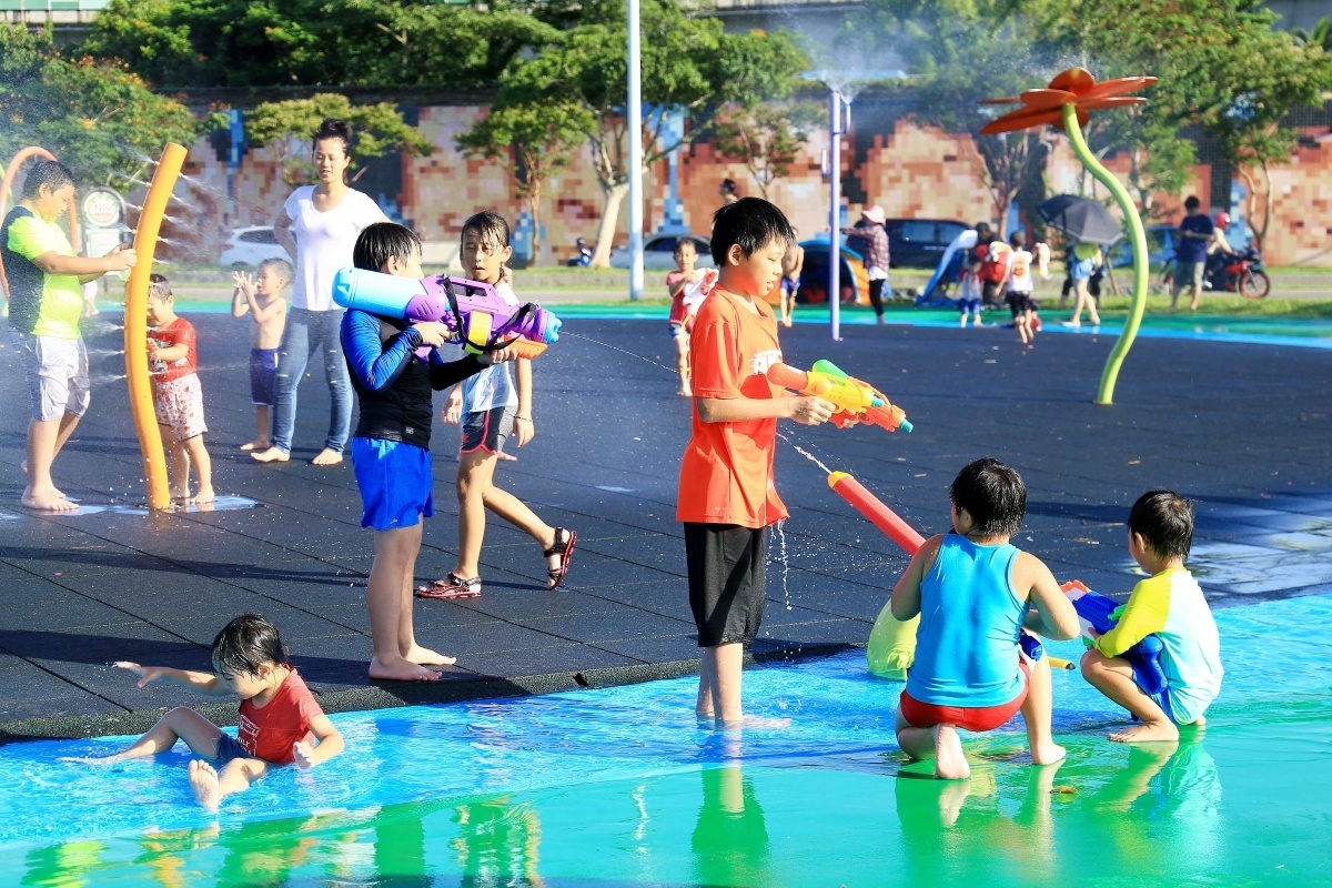 大佳河濱公園戲水區(圖/台北市水利處提供)