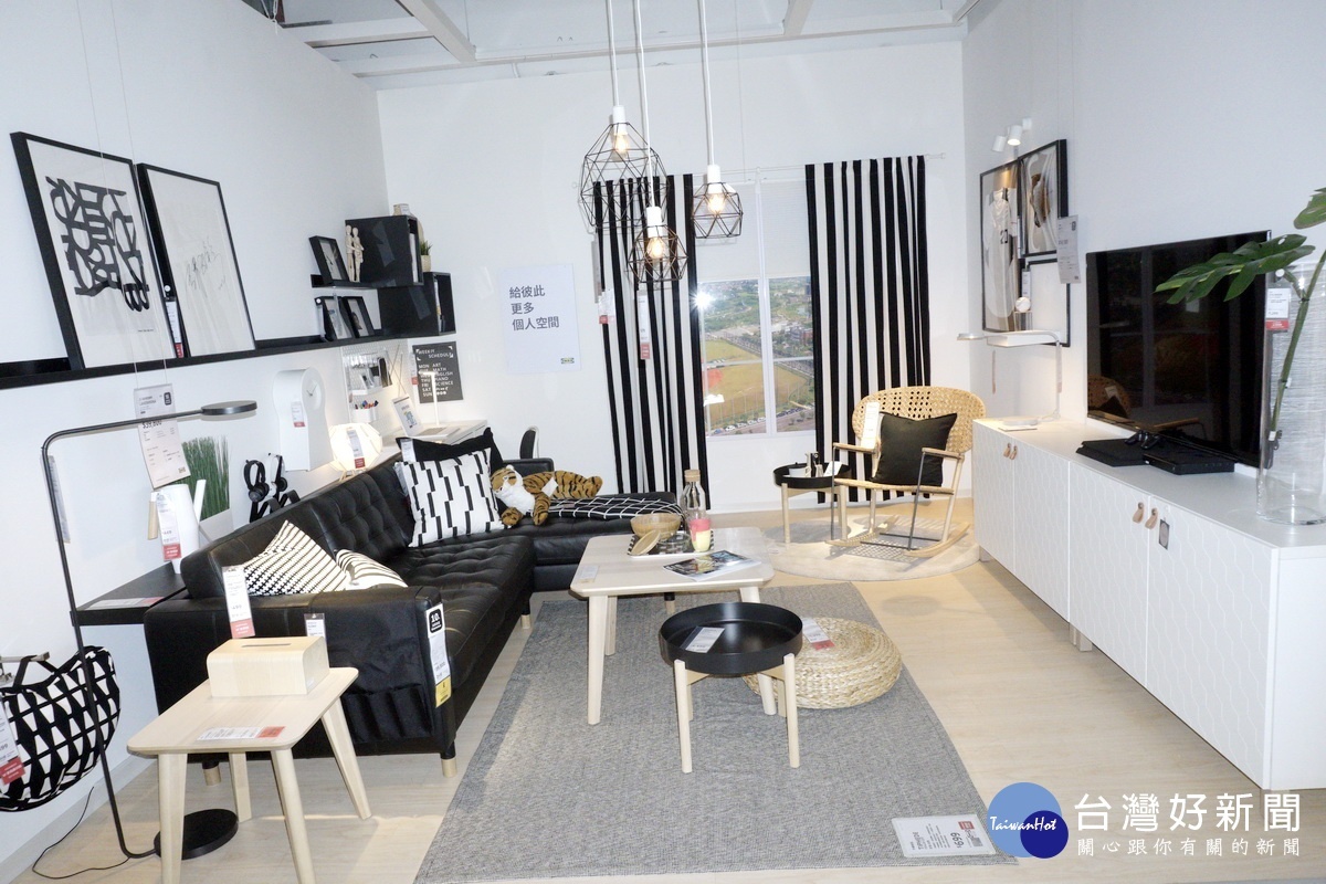 IKEA桃園店將桃園特色融入展示間設計規劃,滿足在地的佈置需求。