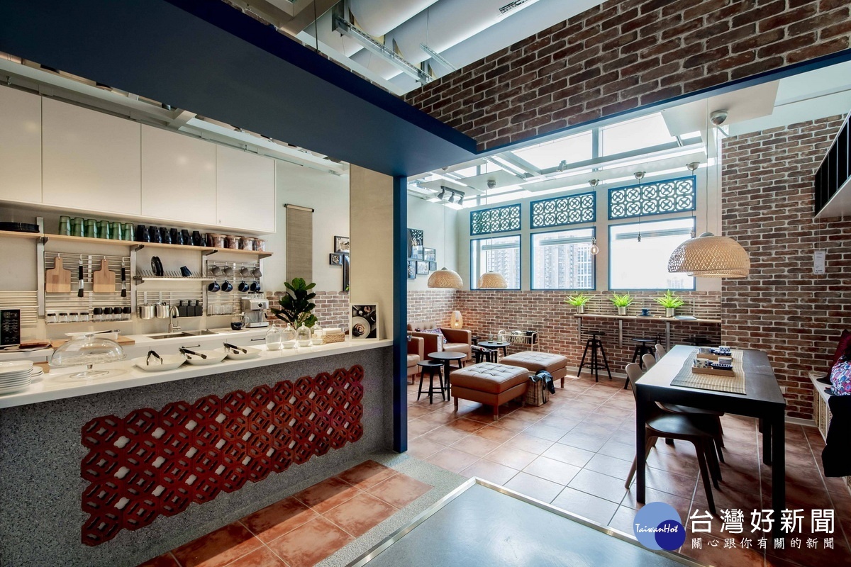客家風情為桃園城市魅力特色之一，IKEA特別打造全台唯一客家咖啡廳的商用展示間。