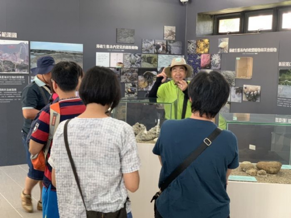藻礁生態環境教室滿週年,帶動藻礁生態教育成為桃園海岸環教重地。