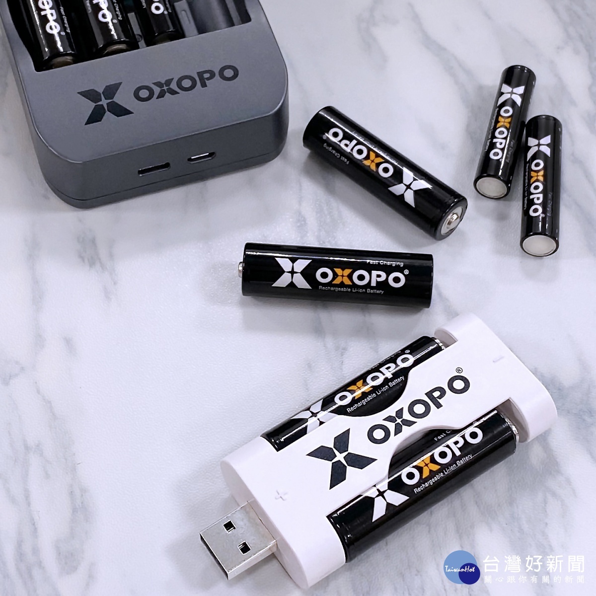 OXOPO XS系列快充鋰電池只需充電30分鐘，即可擁有80%電力。