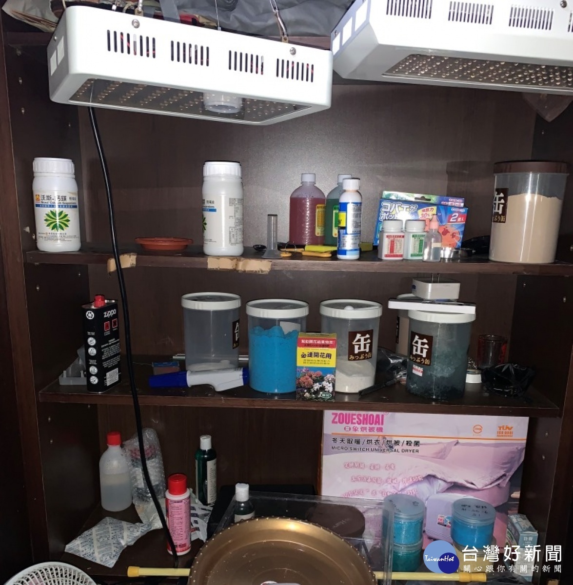 中壢毒品查緝組成立首破大案,查獲大麻製造工廠阻毒品外流 。
