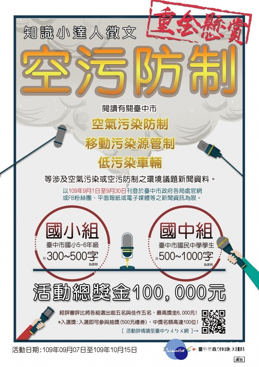 重金懸賞中市 空污小達人 9 7起開始收件 Sharelife 台灣旅行趣 重金懸賞中市 空污小達人 9 7起開始收件 Sharelife 台灣旅行趣