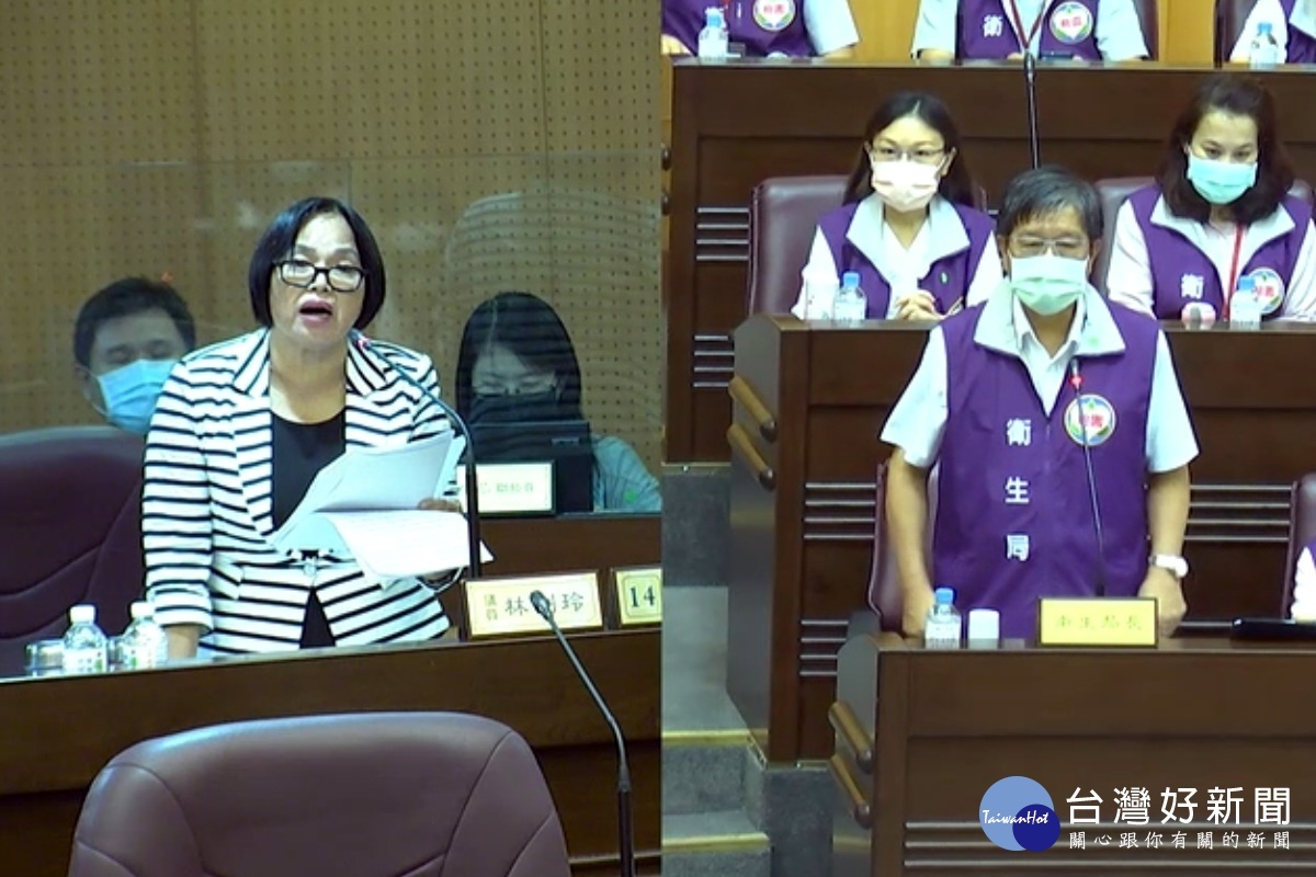 針對精神衛生法等議題,市議員林俐玲質詢市府衛生局長王文彥。