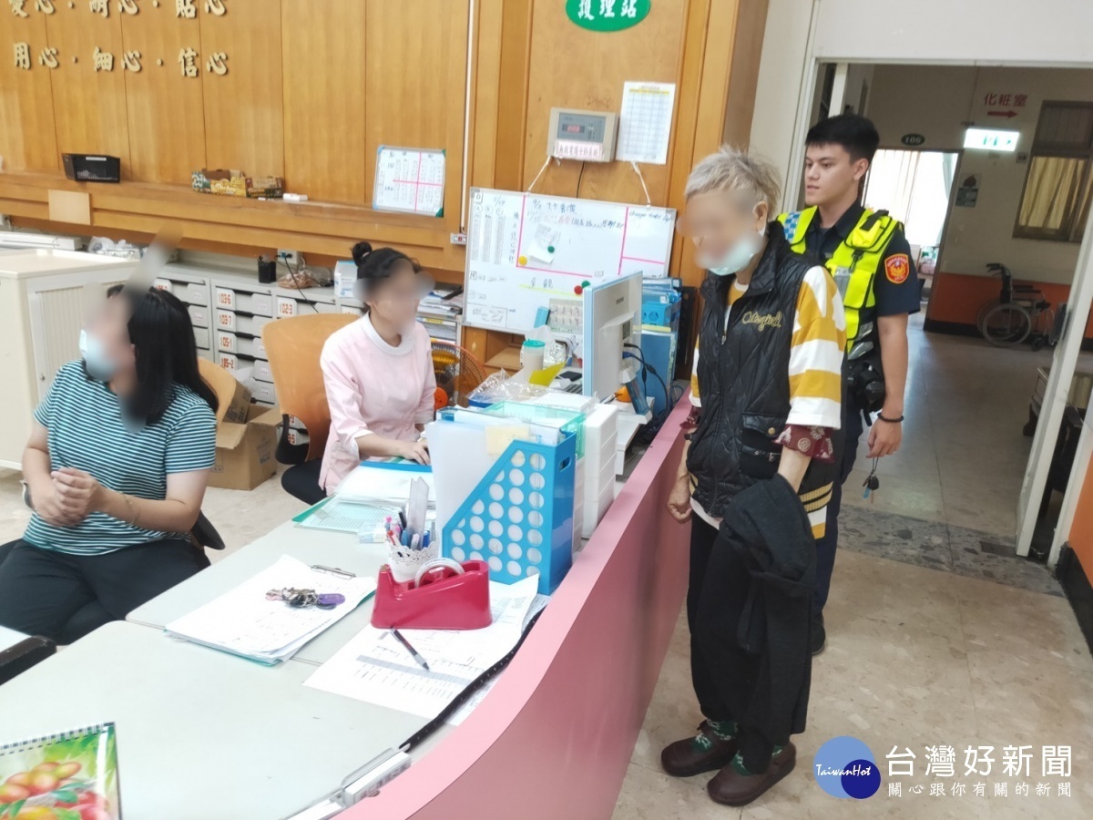 護理之家失智婦走失,坪頂警方2小時內找到人。