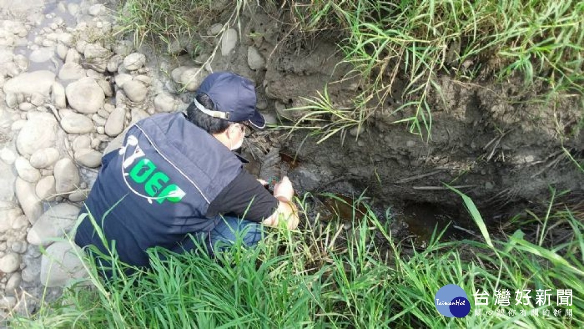 大園軍史公園新街溪漏油環局火速逮禍首