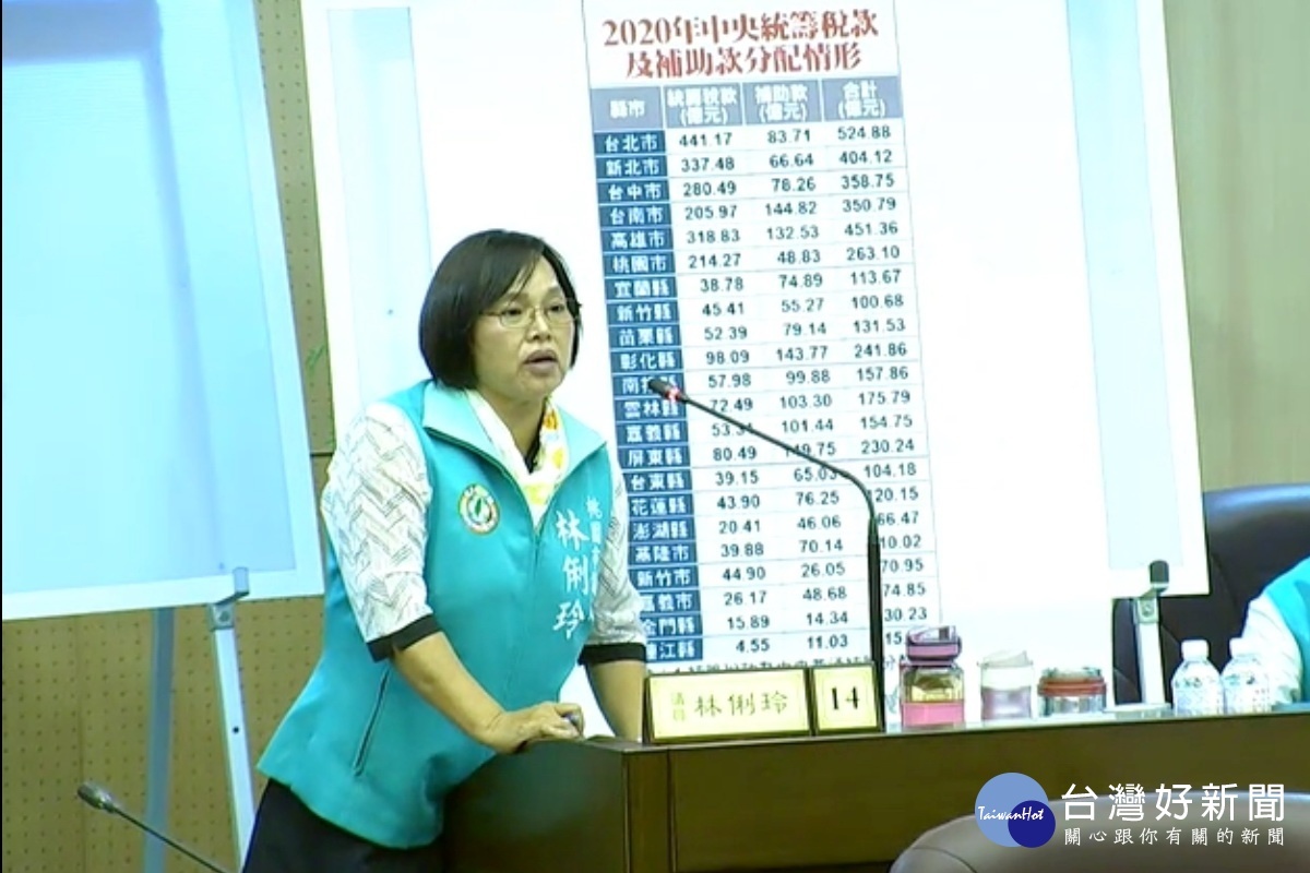 針對機捷降價問題、林口交流道改善問題,桃園市議員林俐玲於議事堂上提出質詢。