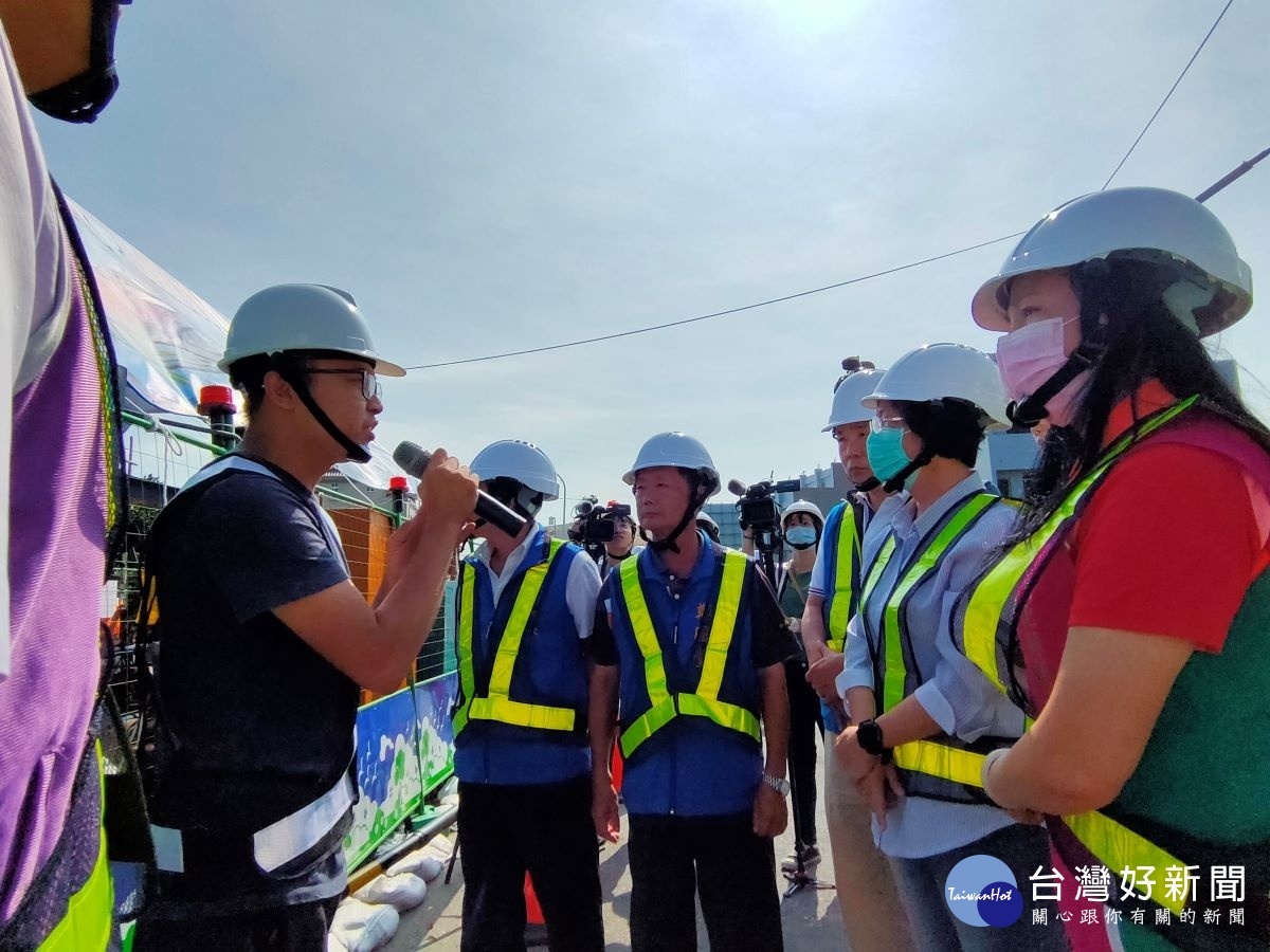 彰化縣汙水建設再邁進,和美鎮汙水下水道工程正式啟動,縣長王惠美前往視察。圖/記者鄧富珍攝