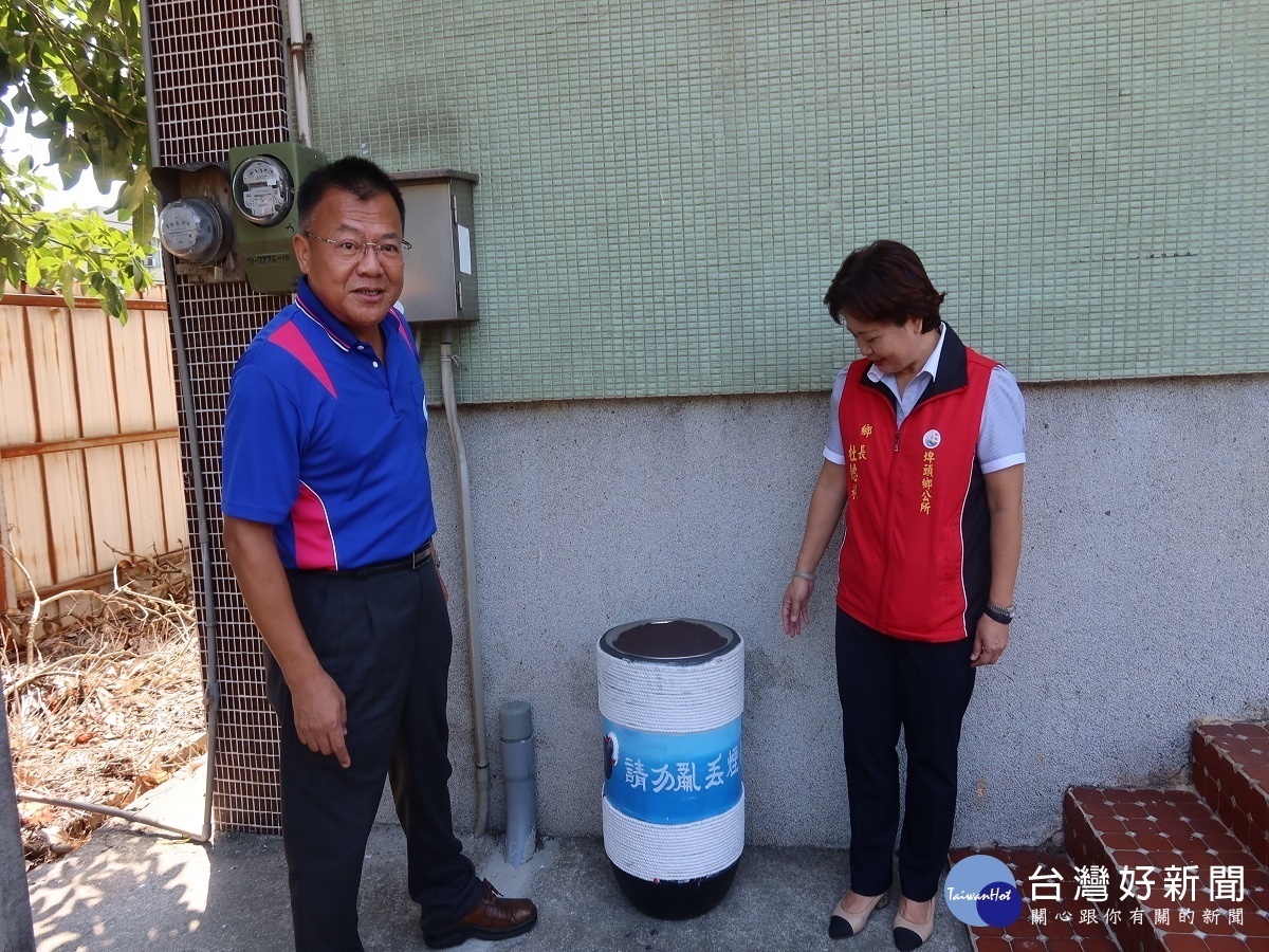 埤頭鄉推動「無菸蒂家園」 中秋連假就撿了近2萬根菸蒂
