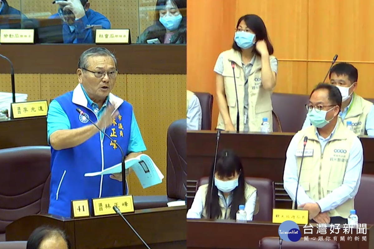觀旅局舉辦桃園萬聖城活動,市議員林正峰質詢觀旅局長楊勝評辦一些無關業務的活動