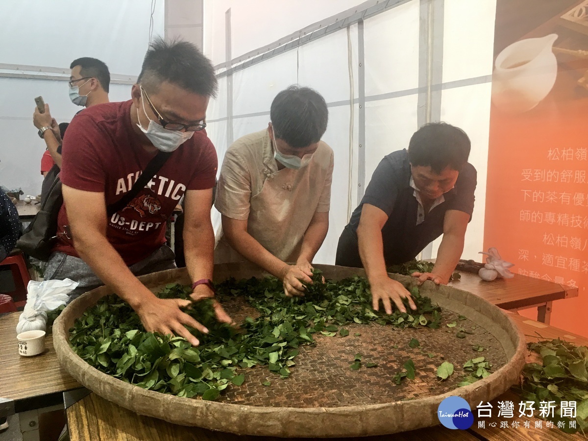 揉茶前後使用的力度不同,才會製出好茶。(記者扶小萍攝)
