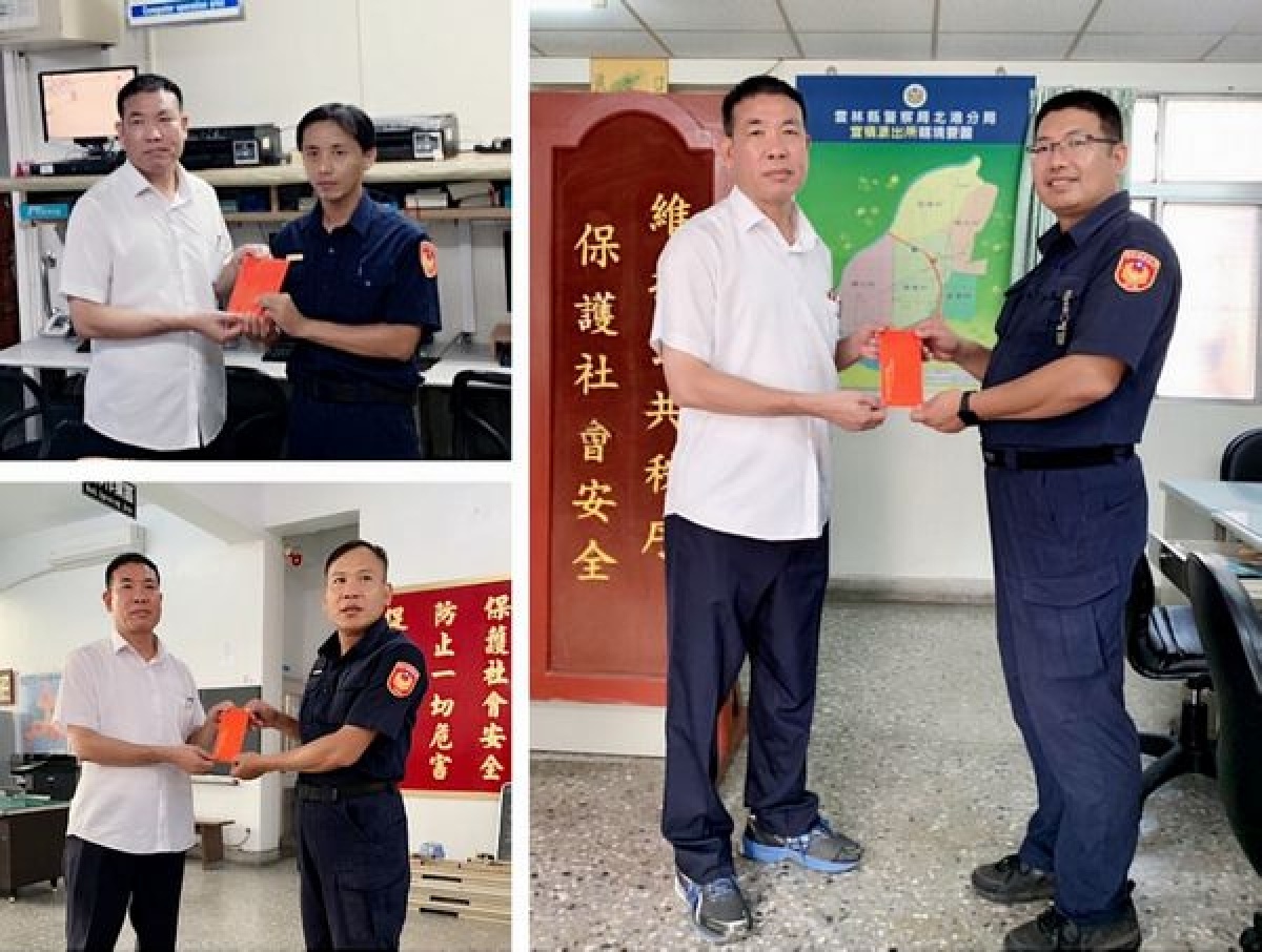 雲林縣警局局長朱宗泰落實走動式管理,前往北港分局各警所了解員警執勤與生活情況,亦致贈加菜金慰勉員警勤務辛勞。