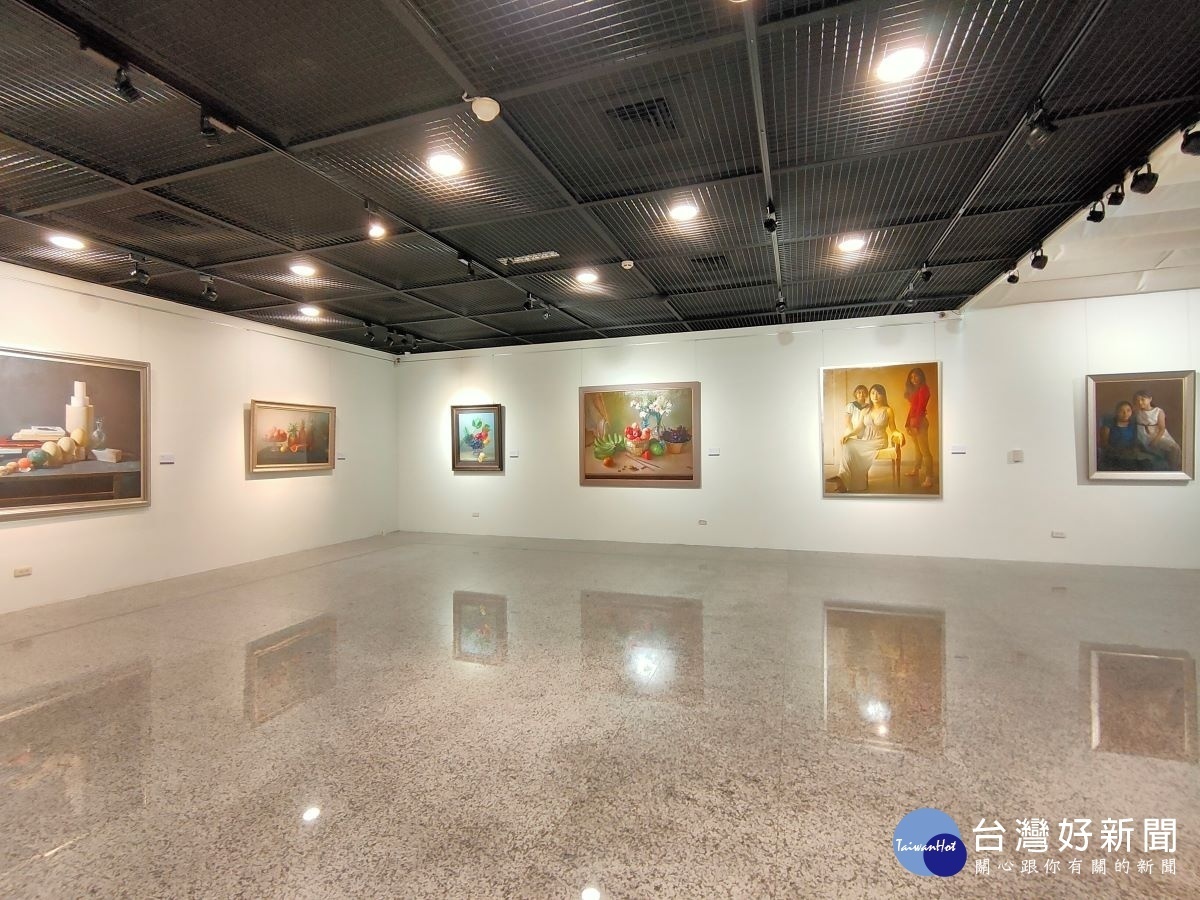 林欽賢2020繪畫創作展。圖/記者鄧富珍攝