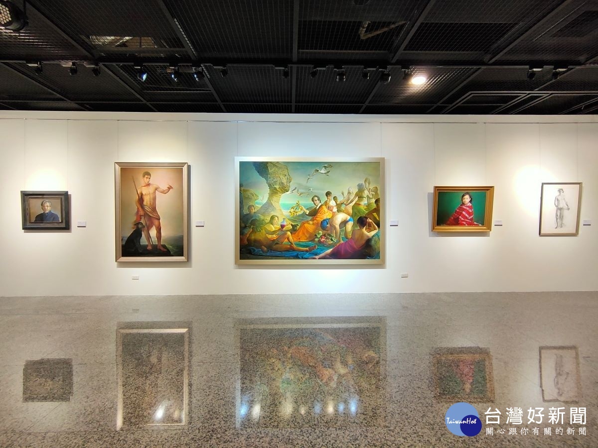 林欽賢2020繪畫創作展。圖/記者鄧富珍攝