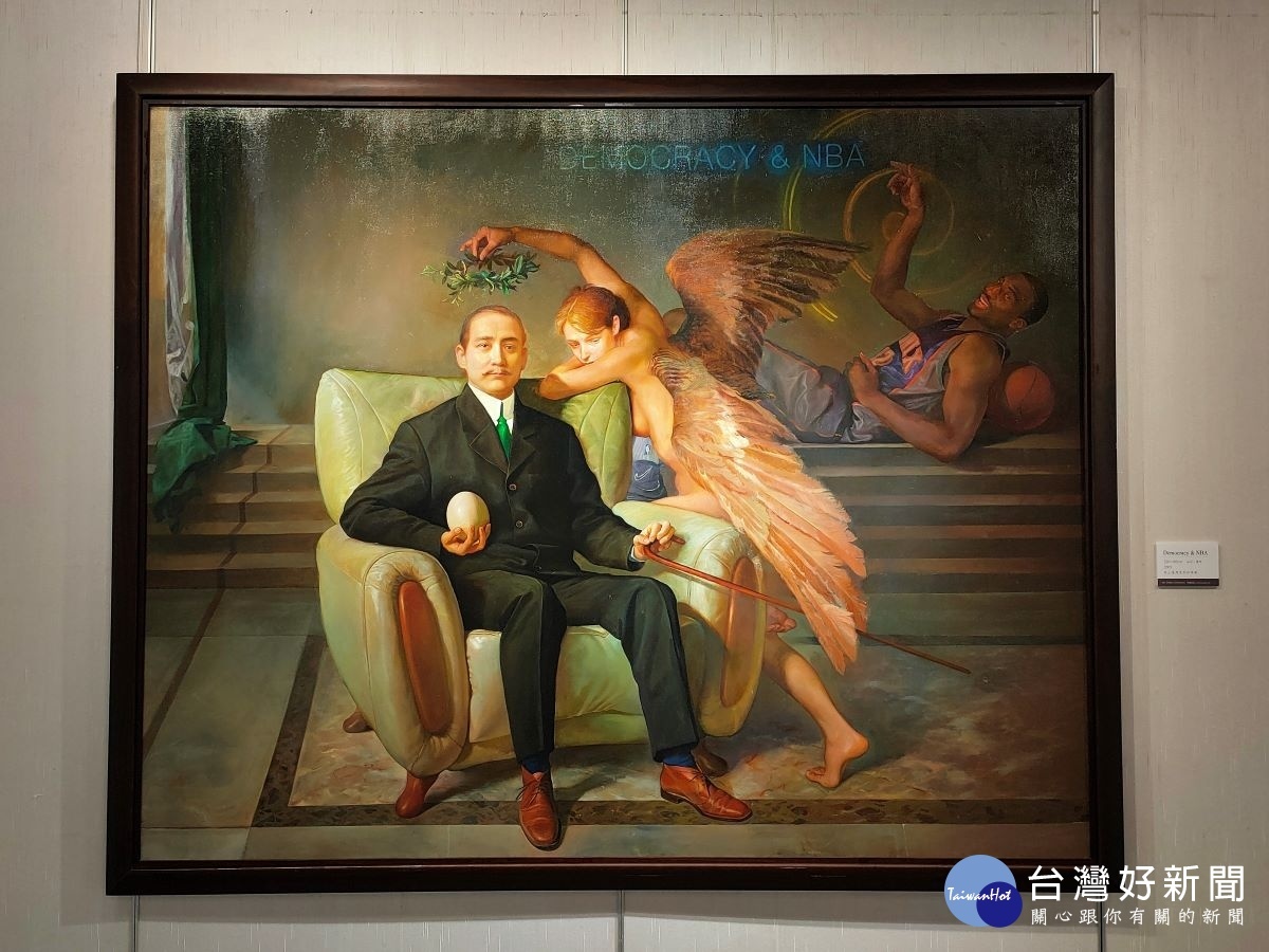 林欽賢2020繪畫創作展。圖/記者鄧富珍攝